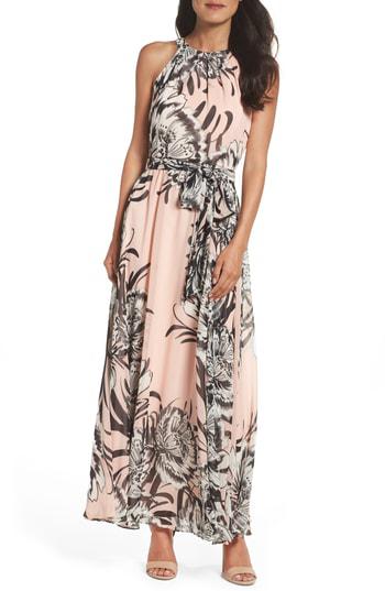 eliza j chiffon maxi dress