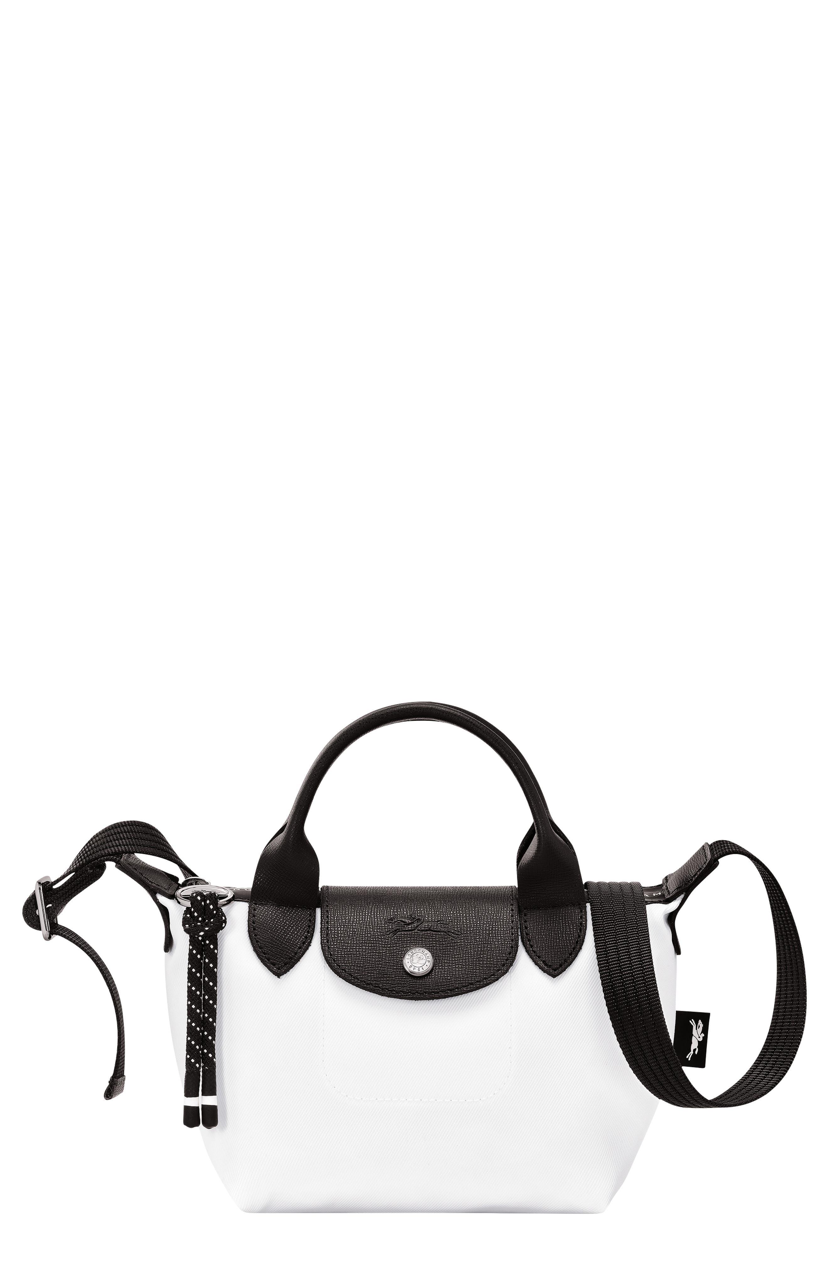 Longchamp Extra Small Le Pliage Energy Recycled Canvas Top Handle Bag in  Black | Lyst