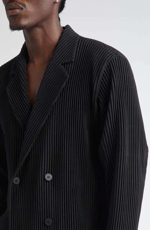 Homme Plissé Issey Miyake Tailored Pleats Double Breasted Jacket