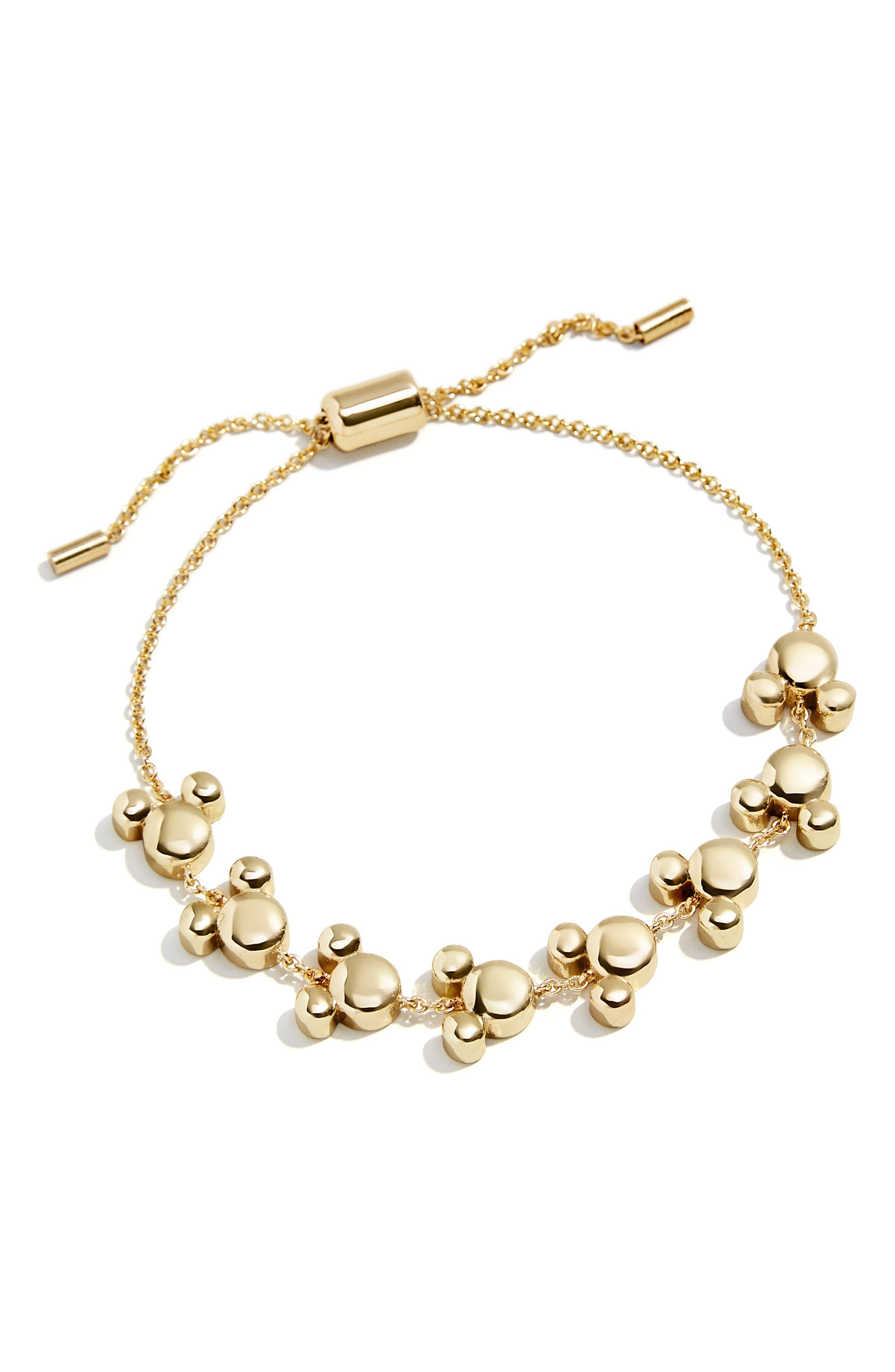 BaubleBar X Disney Mickey Slider Bracelet in Metallic Lyst