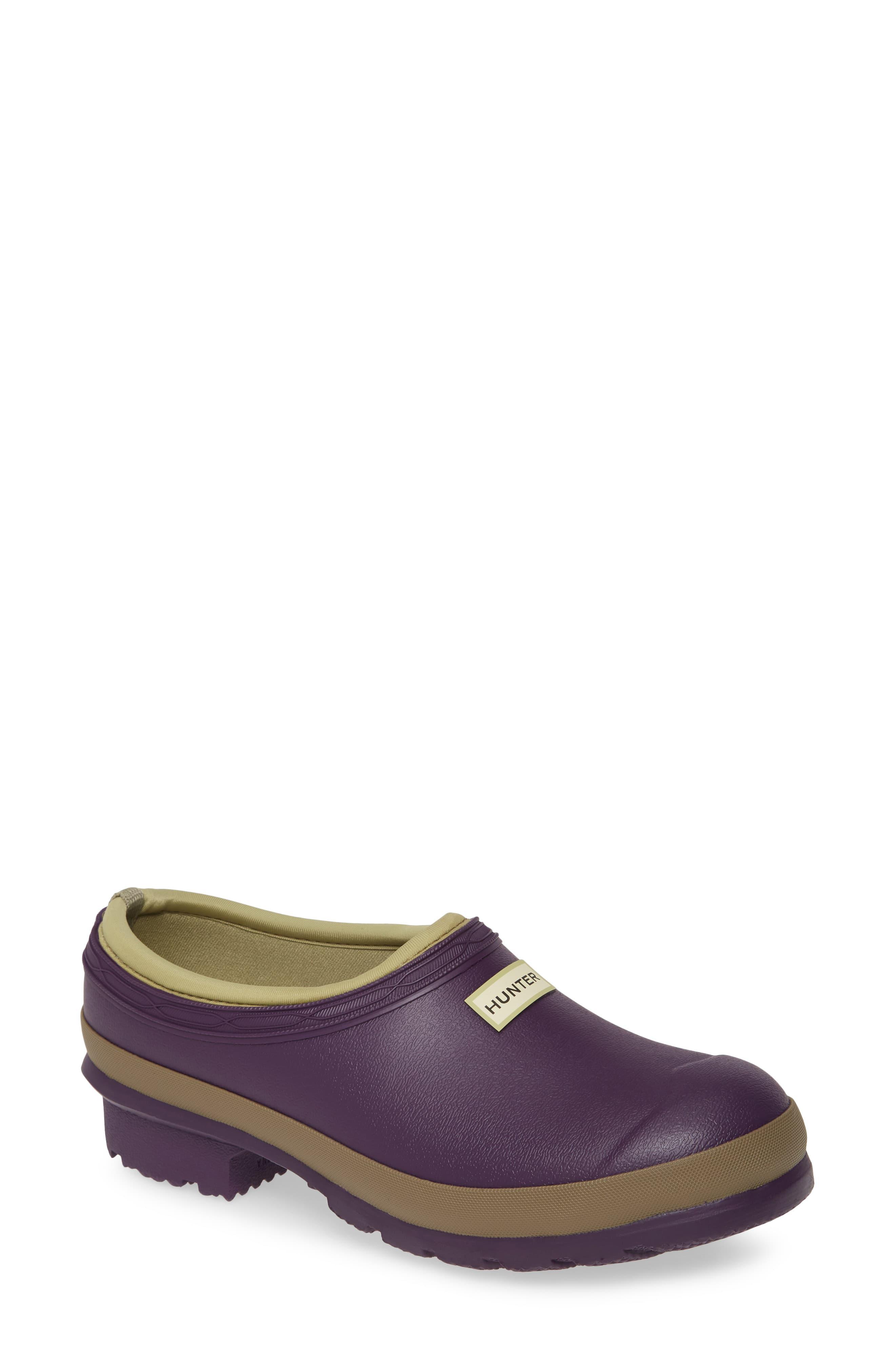 HUNTER Neoprene Garden Waterproof Clog in Dark Iris (Green) Lyst