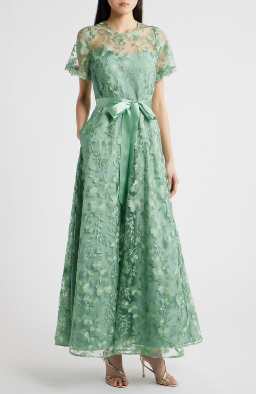 green emerald velvet dress Tahari ASL Midi Dress, Green / 2 main image 0