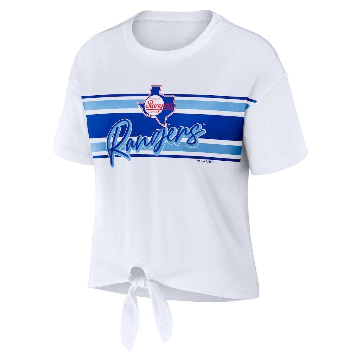 WEAR by Erin Andrews Texas Rangers Front Tie T-shirt At Nordstrom