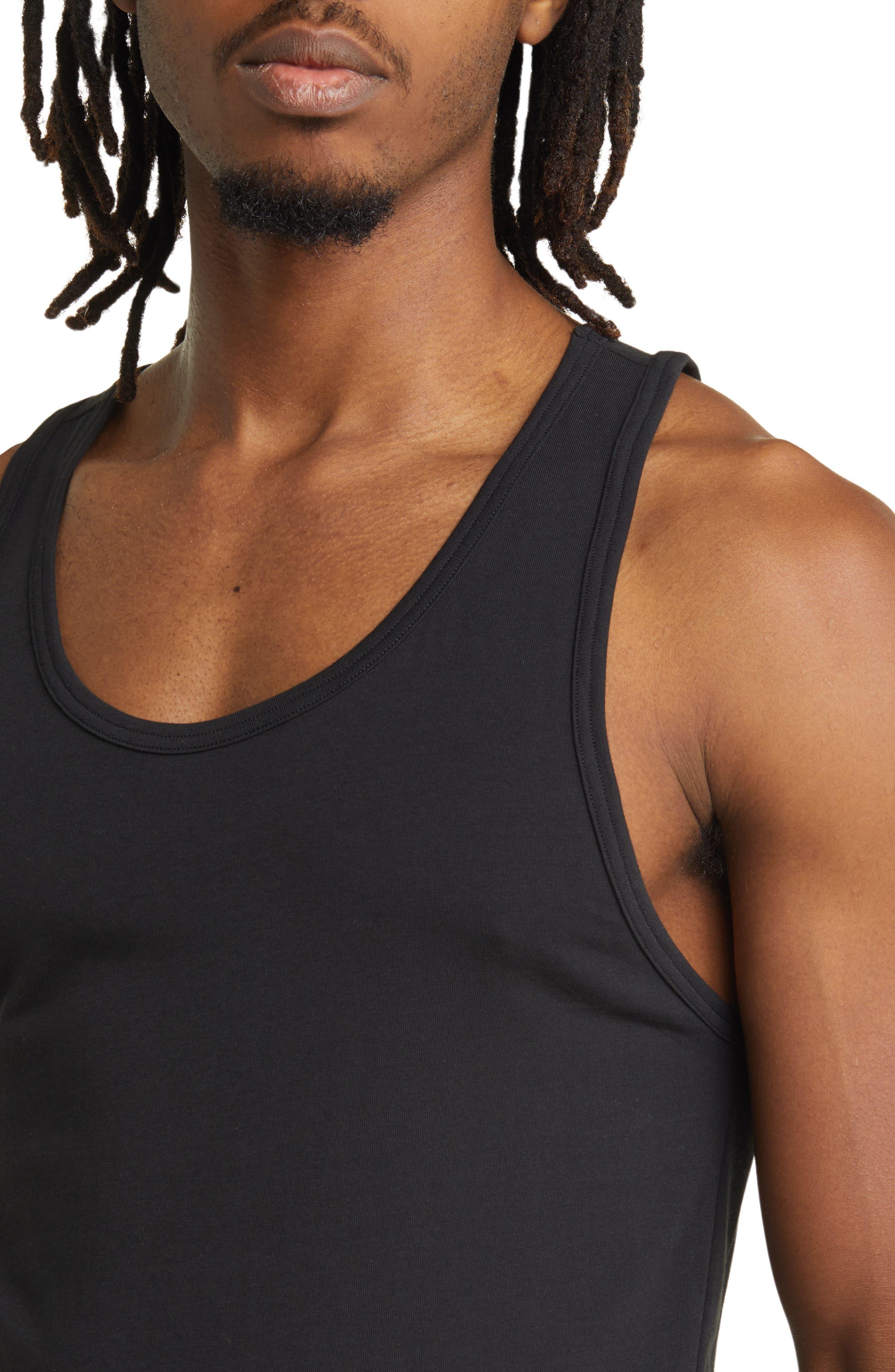 Nike Dri-FIT Essential Cotton Stretch 2 pack tank tops in black