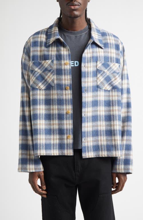 Stockholm Surfboard Club Club Plaid Overshirt in Blue for Men | Lyst