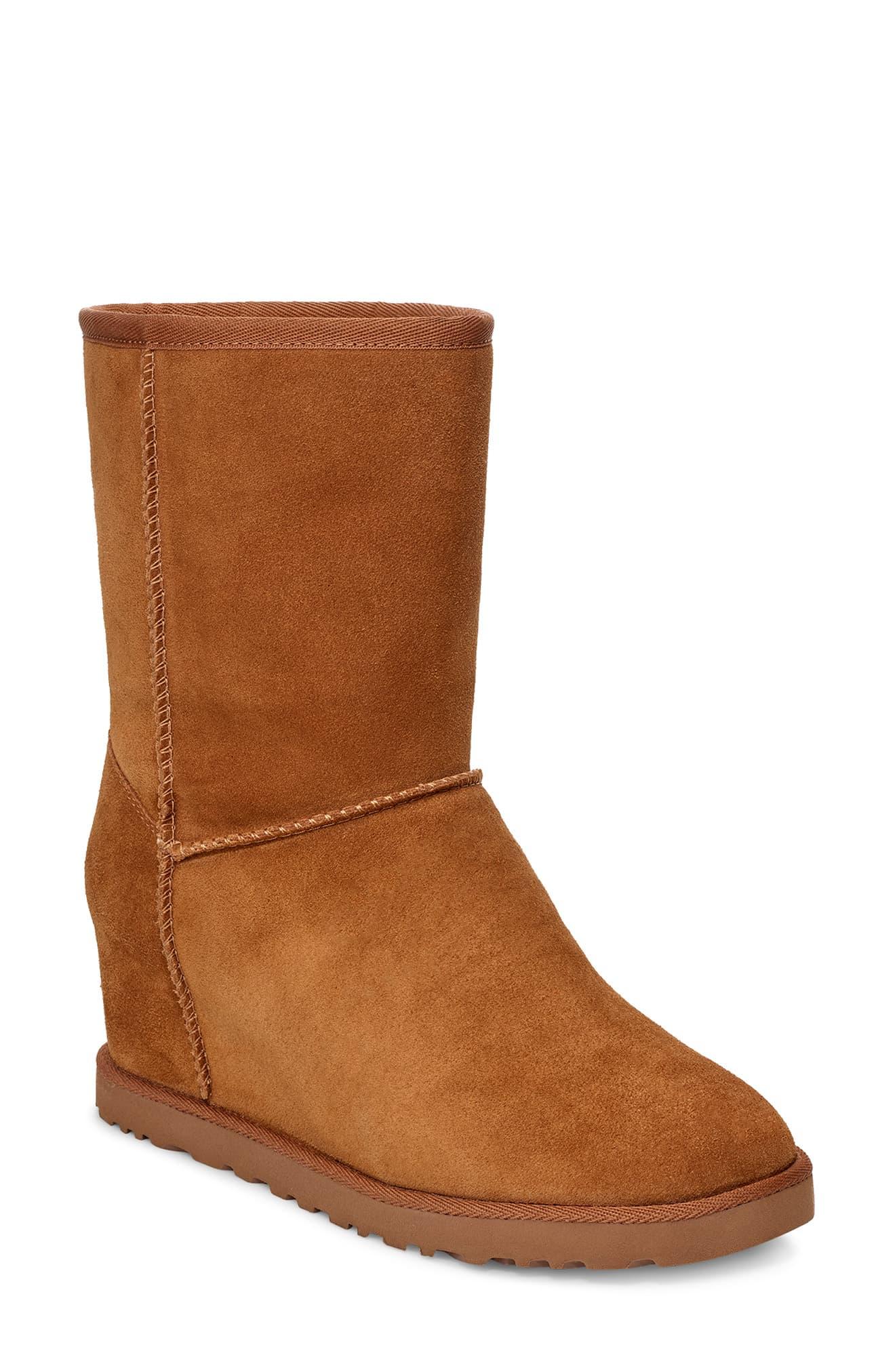 womens ugg wedge booties