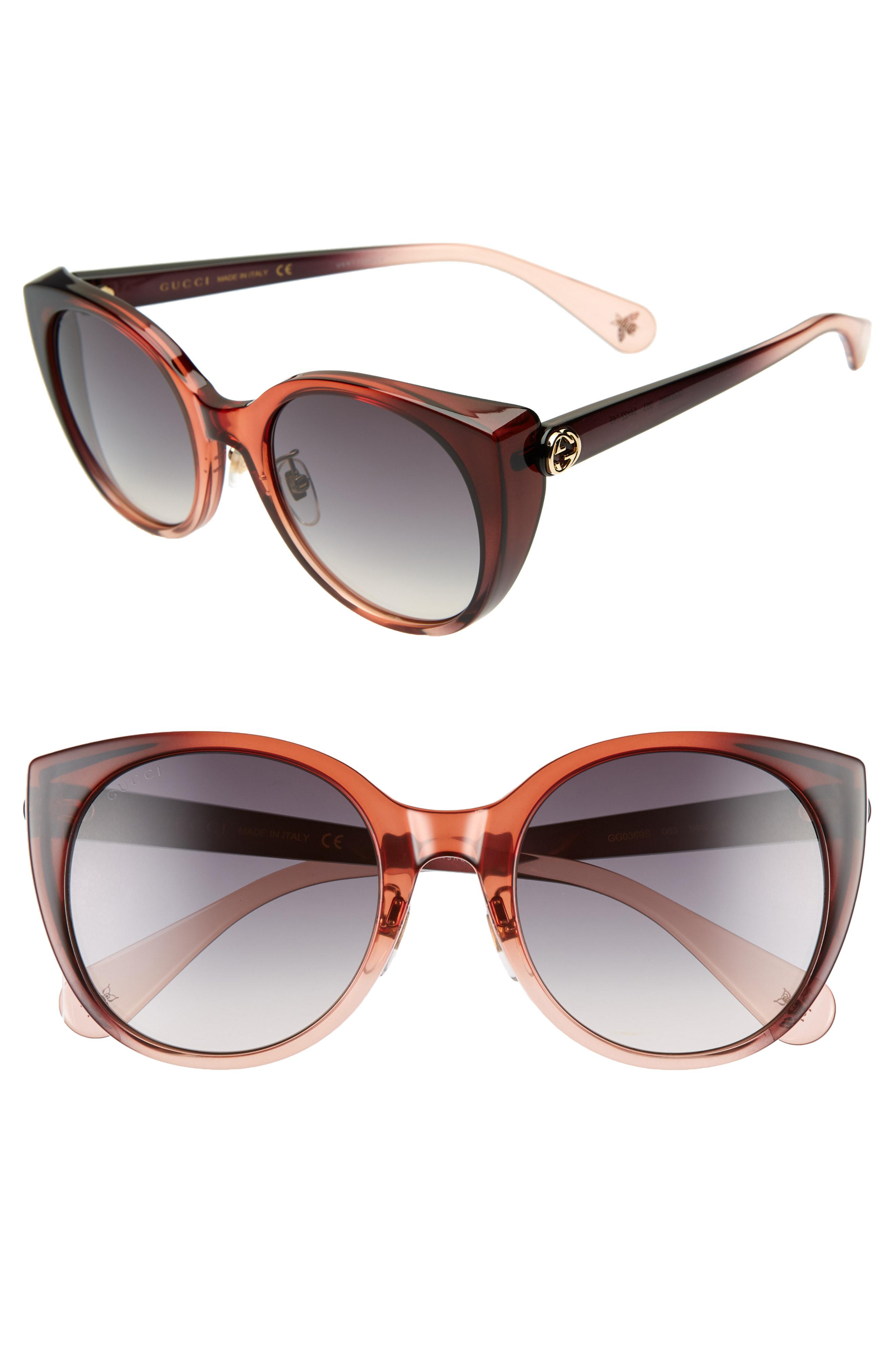 Gucci 54mm Cat Eye Sunglasses - in 