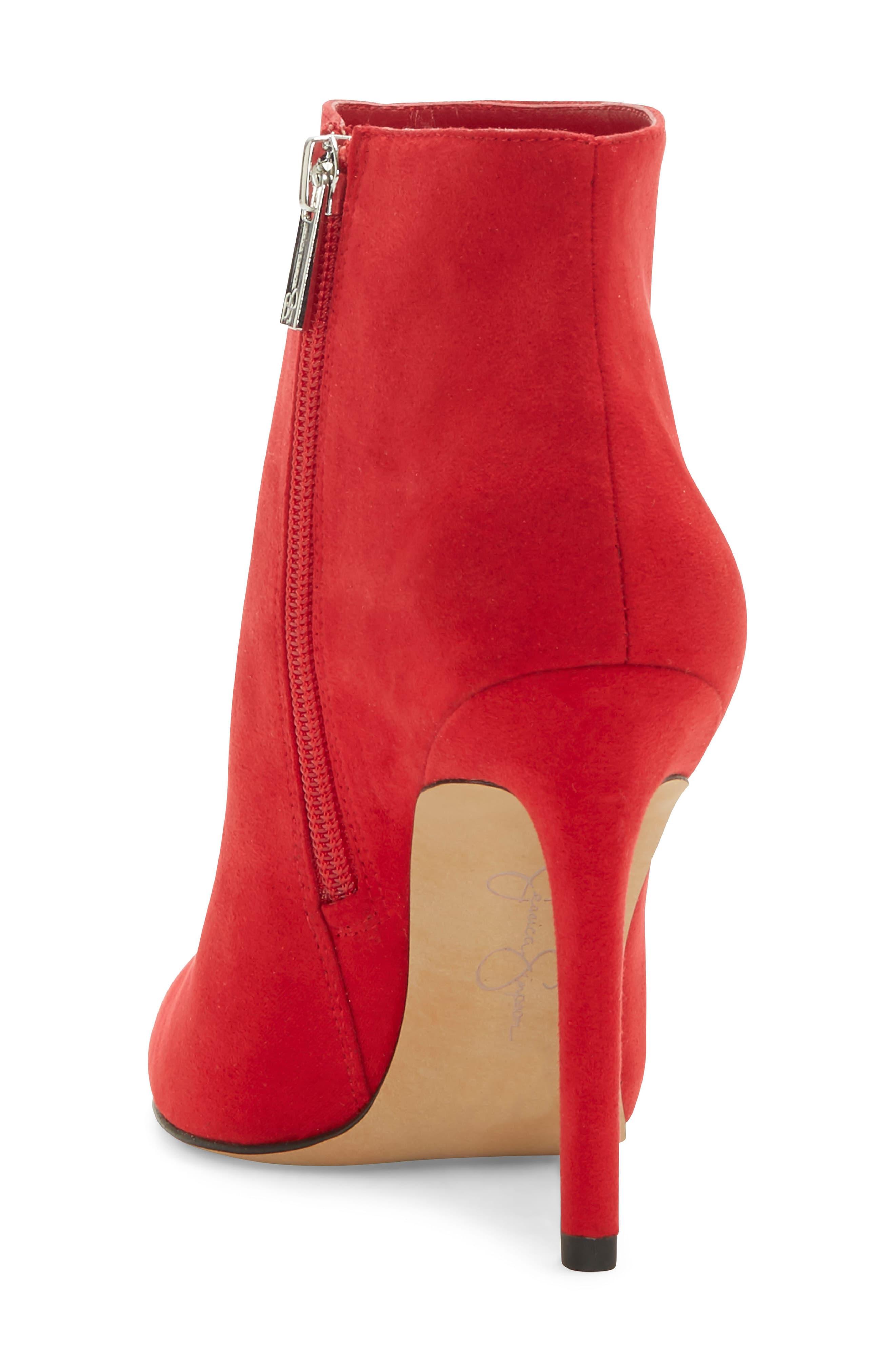 Jessica Simpson Paytie Bootie in Red - Lyst