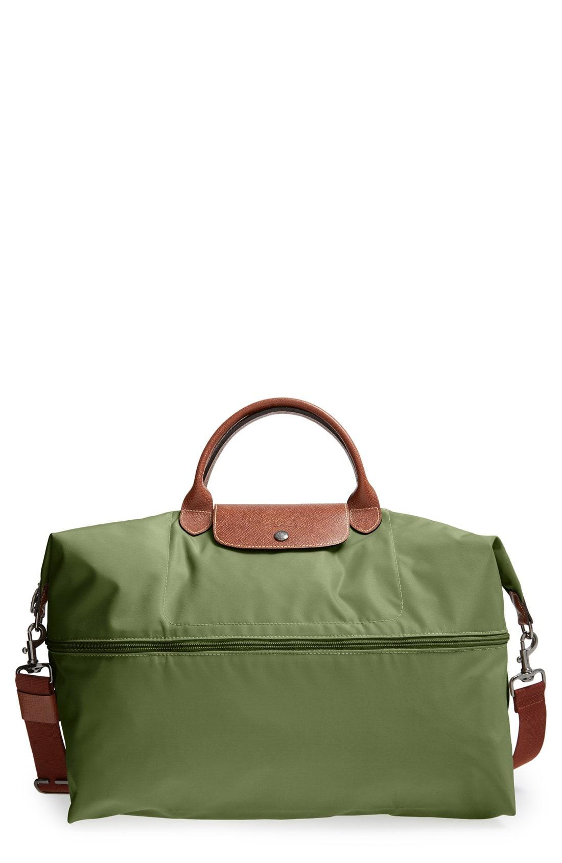 Longchamp Le Pliage 21inch Expandable Travel Bag in Khaki (Green) Lyst