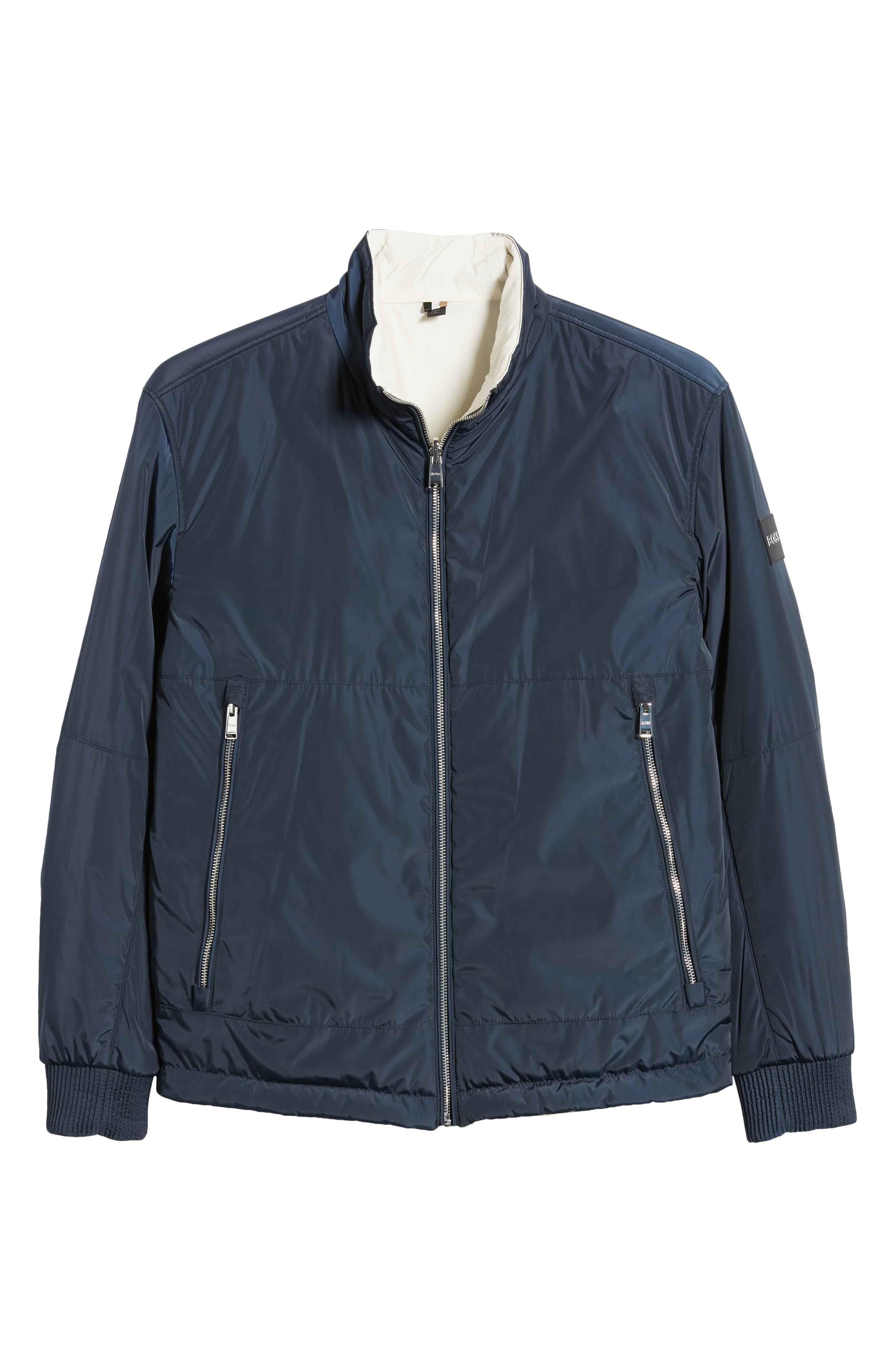 BOSS by HUGO BOSS Crepin Zip-up Jacket in Blue for Men | Lyst