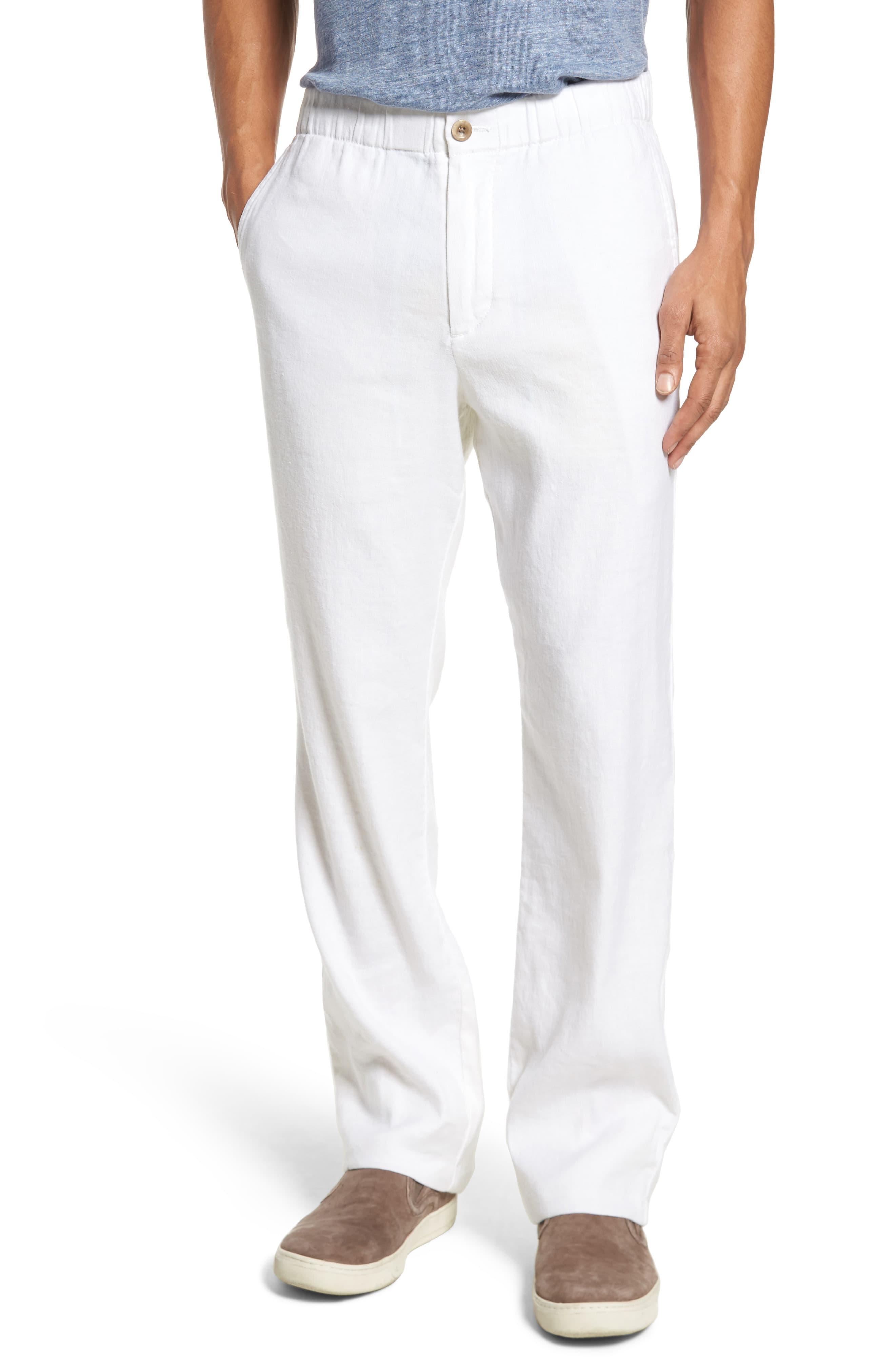 Tommy Bahama Relaxed Fit Linen Pants in White for Men - Lyst