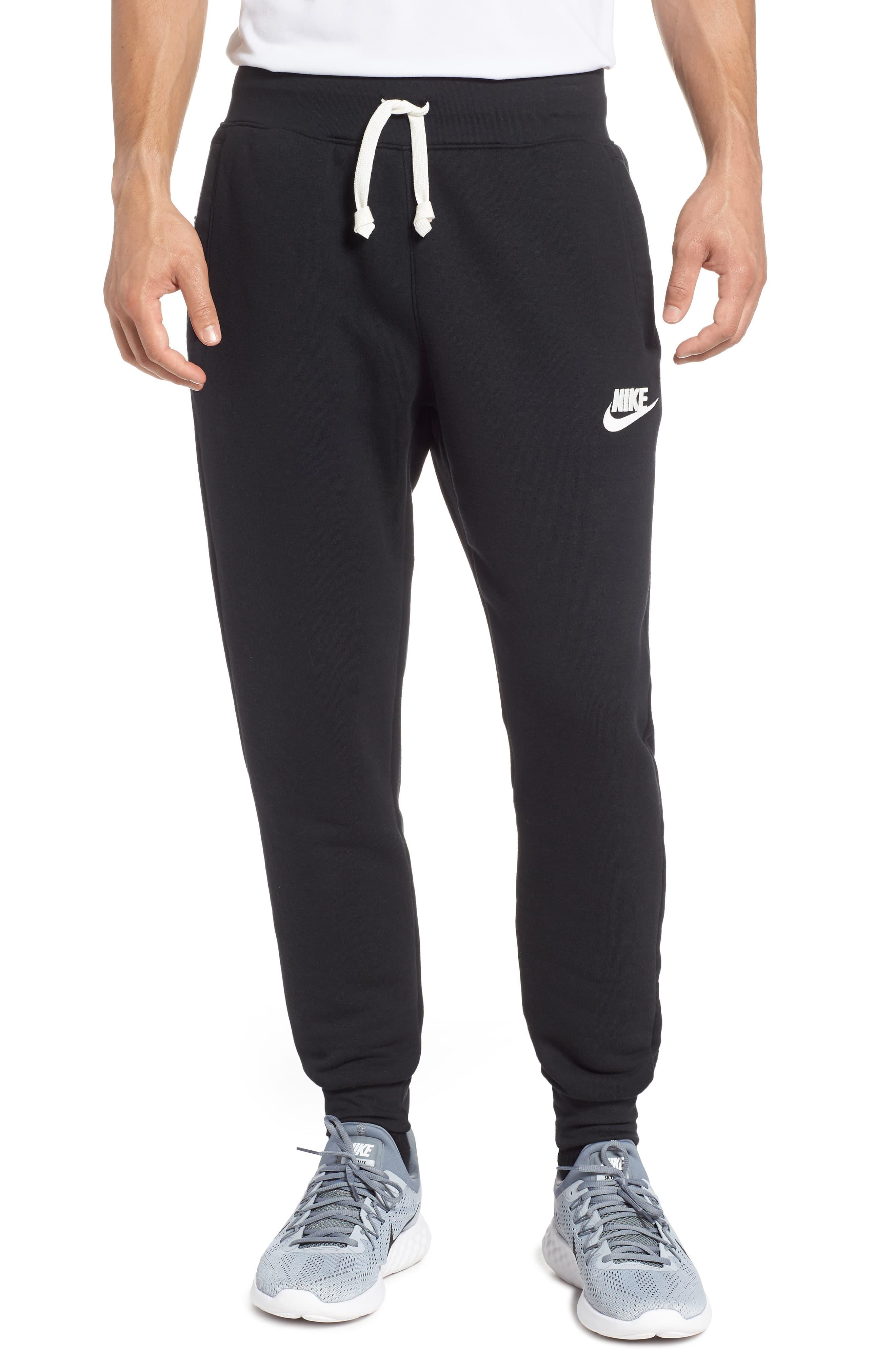 nike heritage joggers black