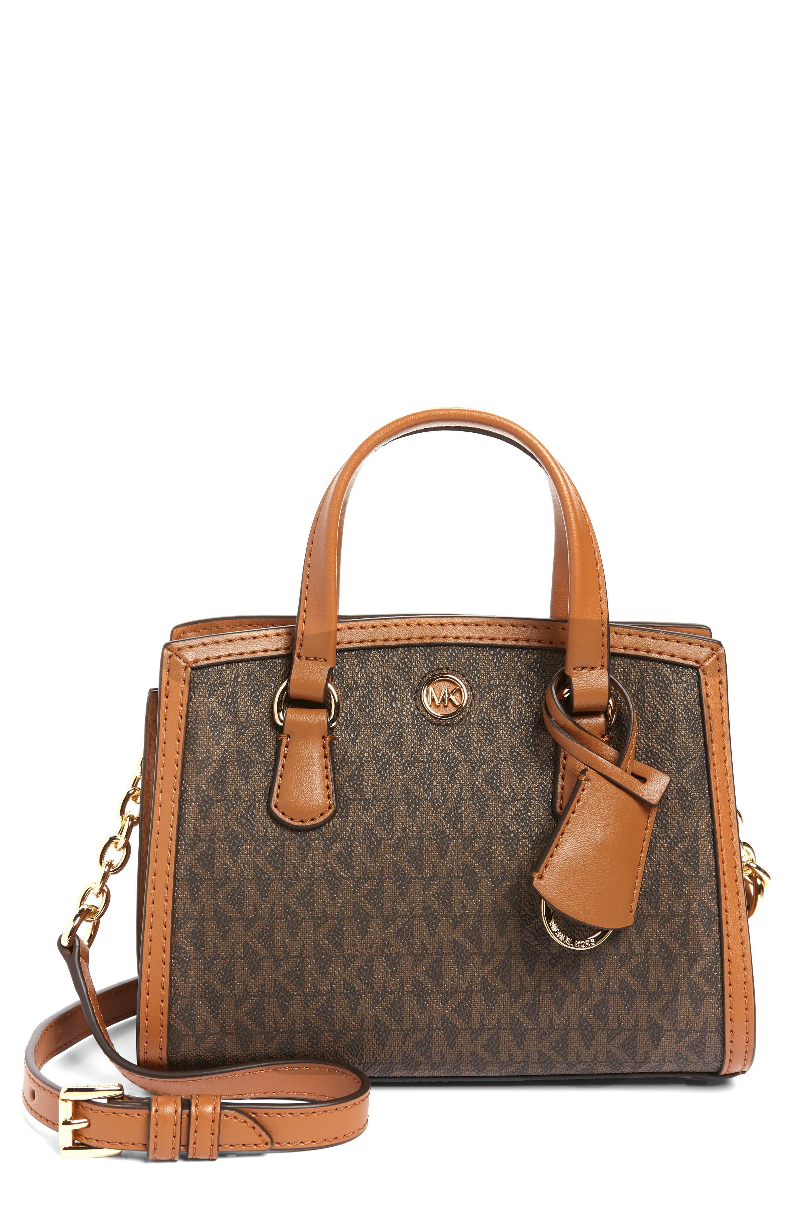 MICHAEL Michael Kors Extra Small Chantal Crossbody Bag in Brown | Lyst