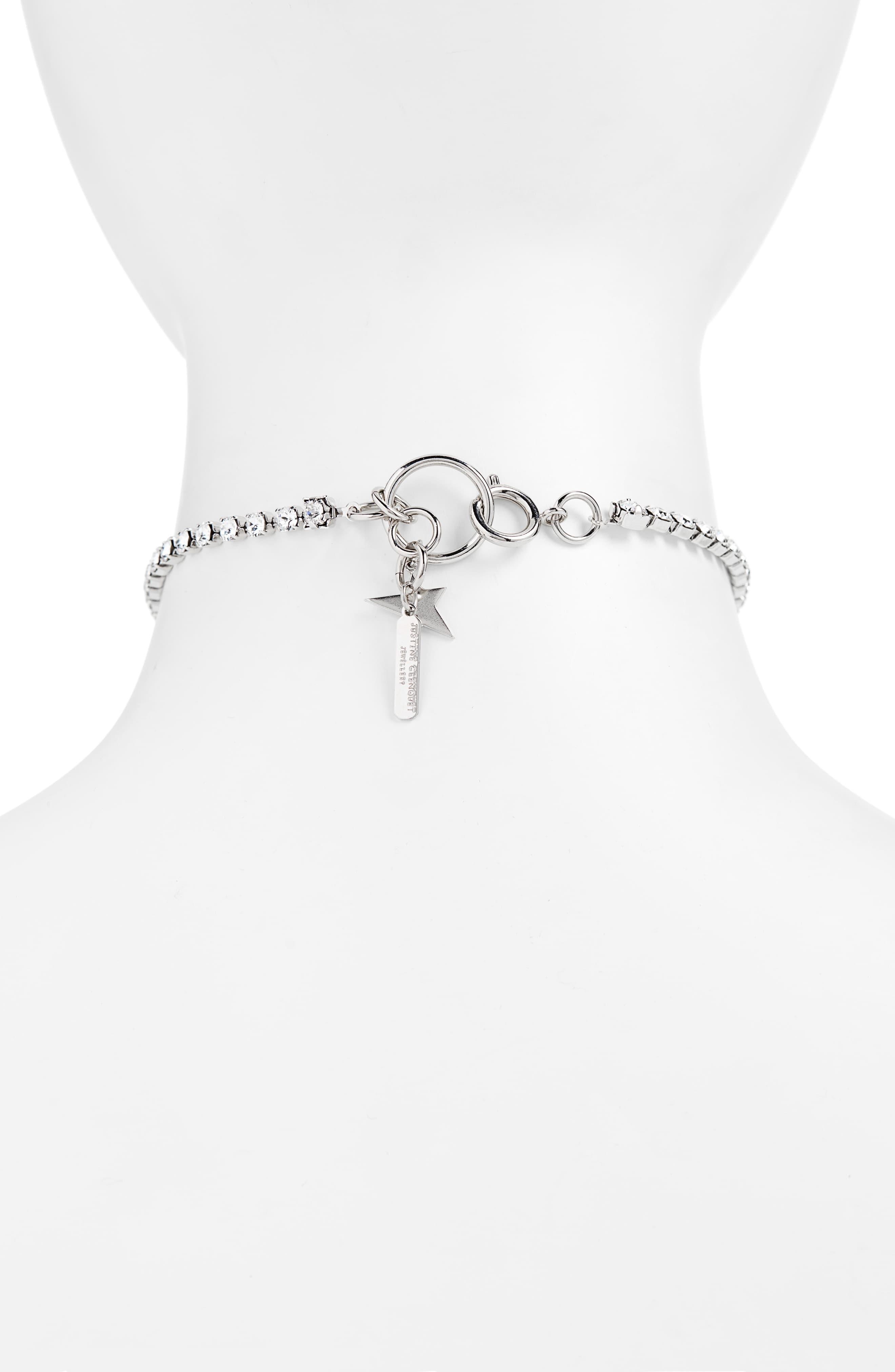 Justine Clenquet Cooper Crystal Choker in Silver (Metallic) - Lyst