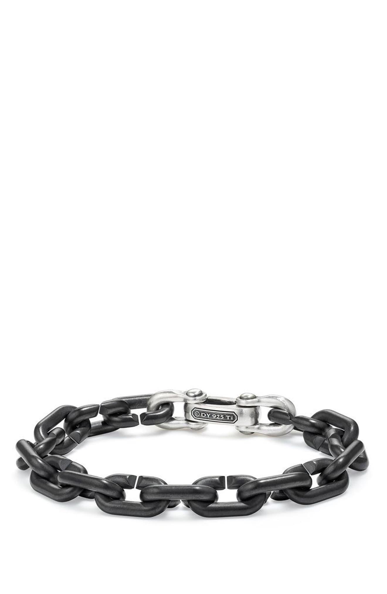 David Yurman Bold Chain Links Bracelet in Titanium (Black) for Men - Lyst