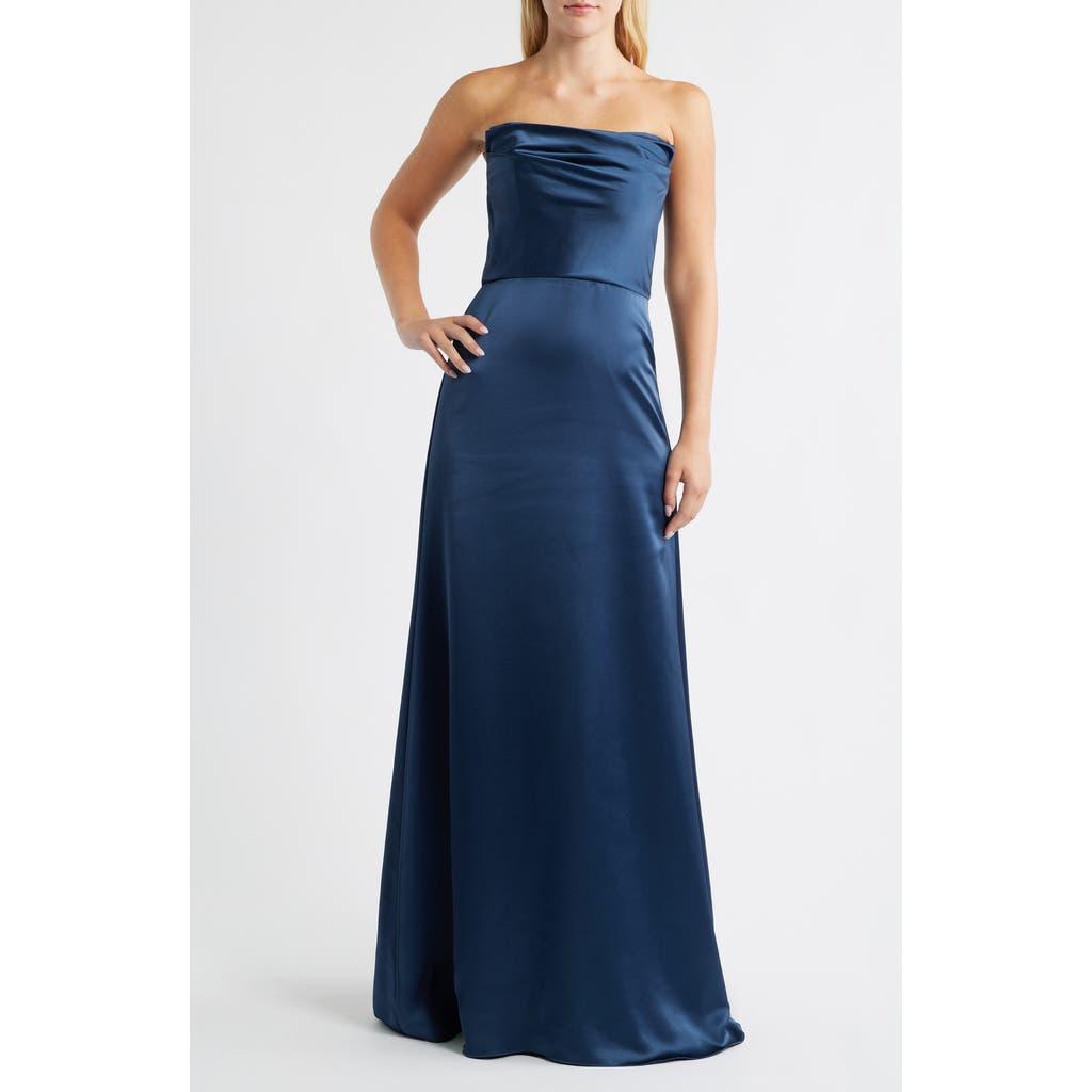 amsale french blue bridesmaid dress Amsale Bridesmaid Dress Liss GB300A main image 0