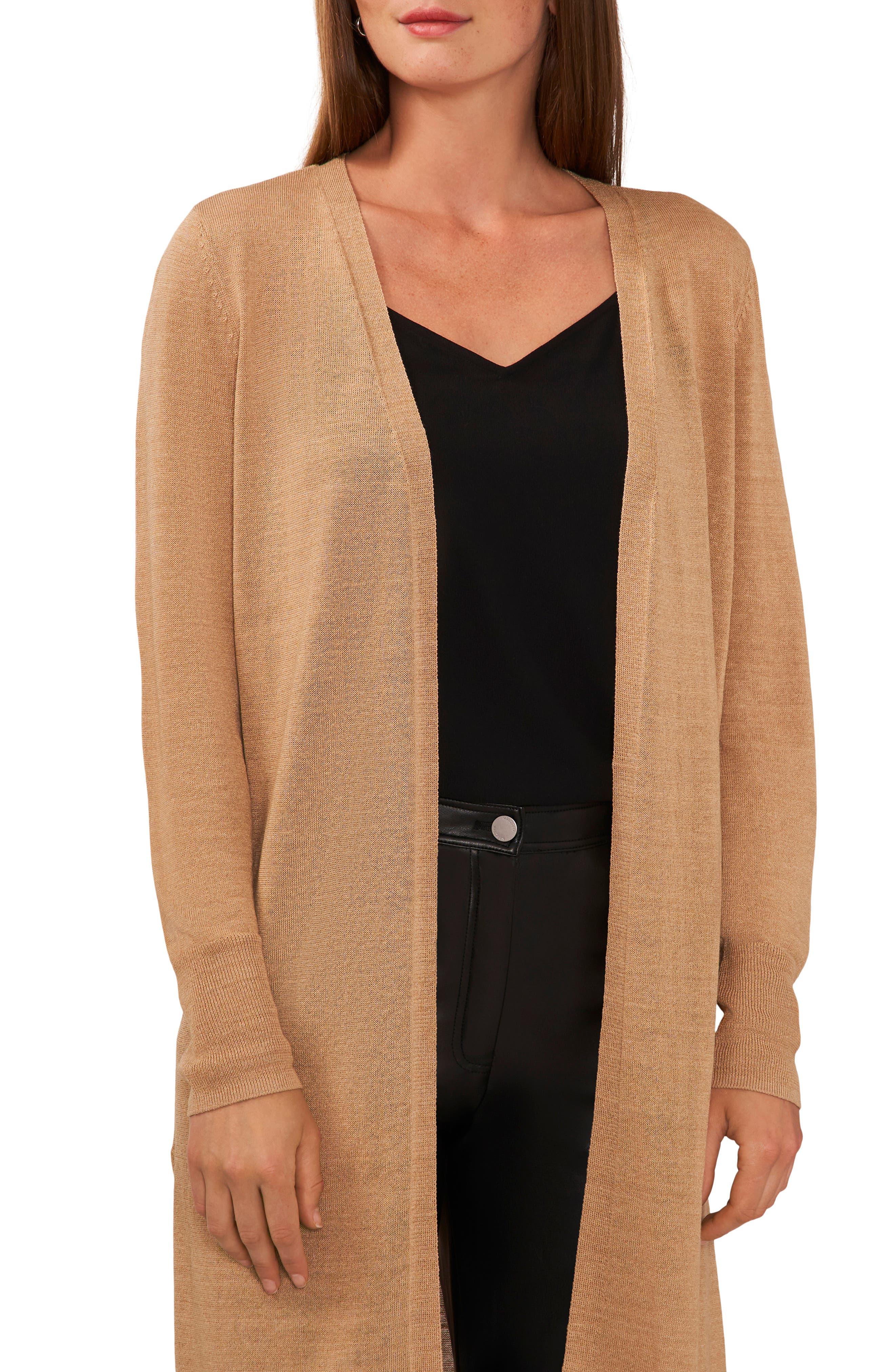 Halogen long clearance open front cardigan