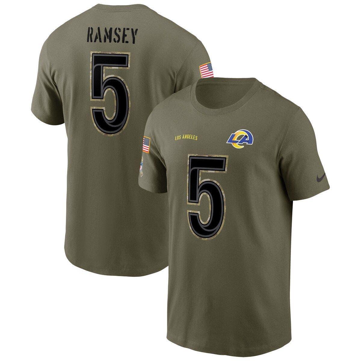 Men's Nike Aaron Donald Royal Los Angeles Rams Name & Number T-Shirt