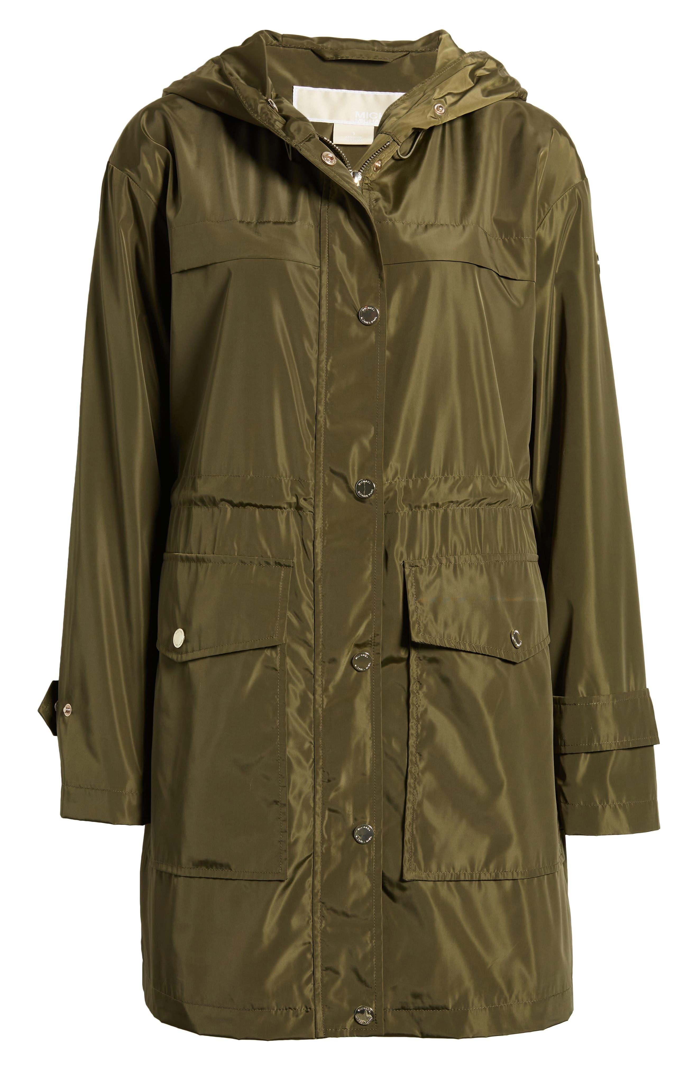Michael kors olive shop green rain jacket