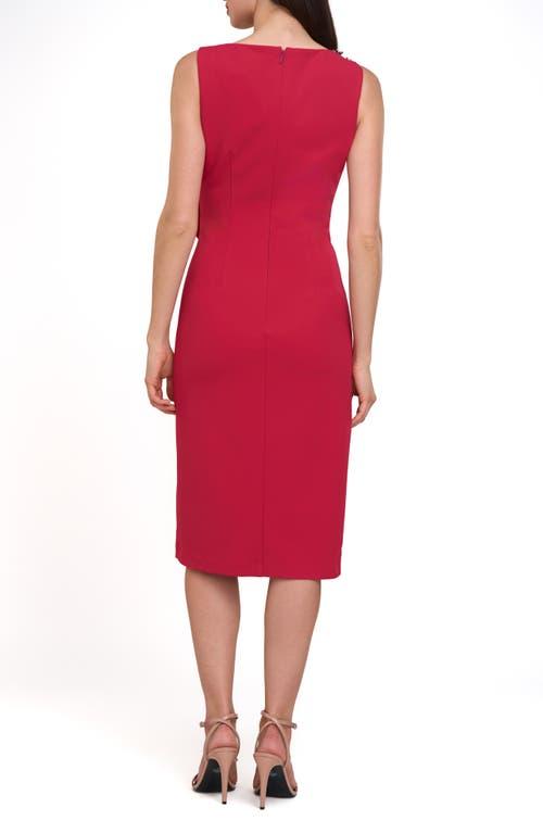 JS Collections Fern Crystal Detail Cascade Ruffle Crepe Cocktail