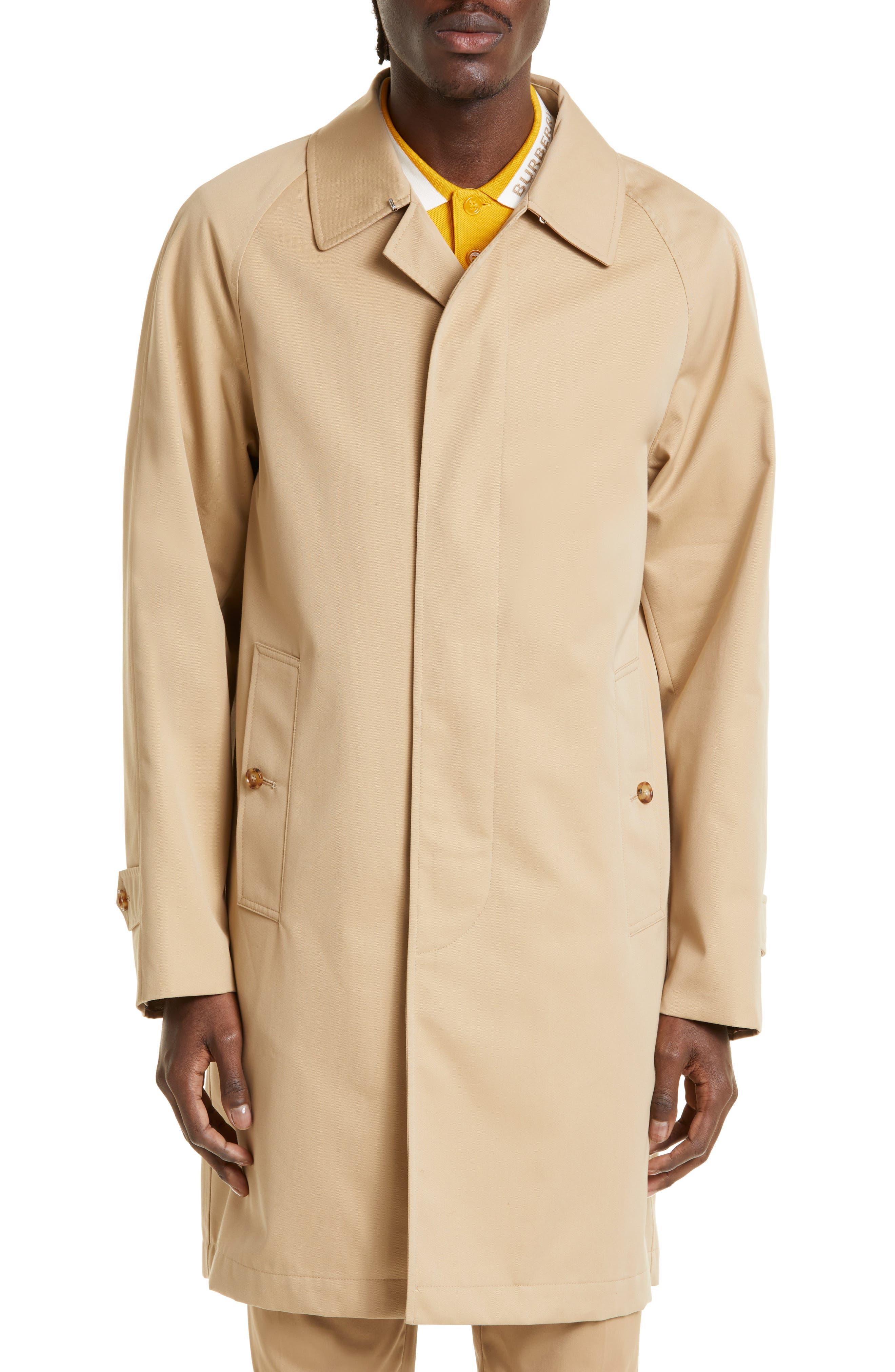 Burberry Camden Heritage Cotton Gabardine Car Coat in Natural for Men Lyst