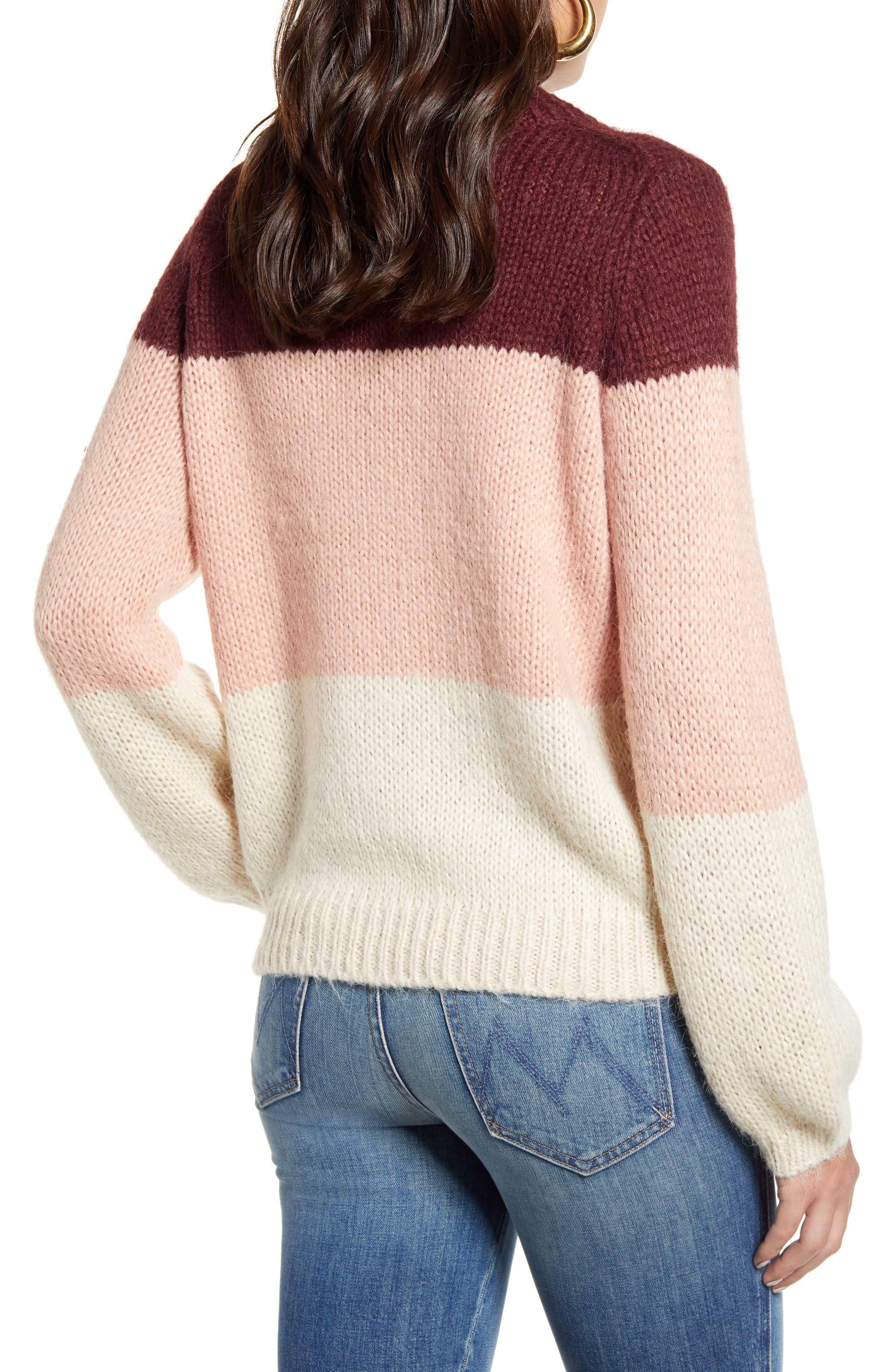 easy street colorblock sweater