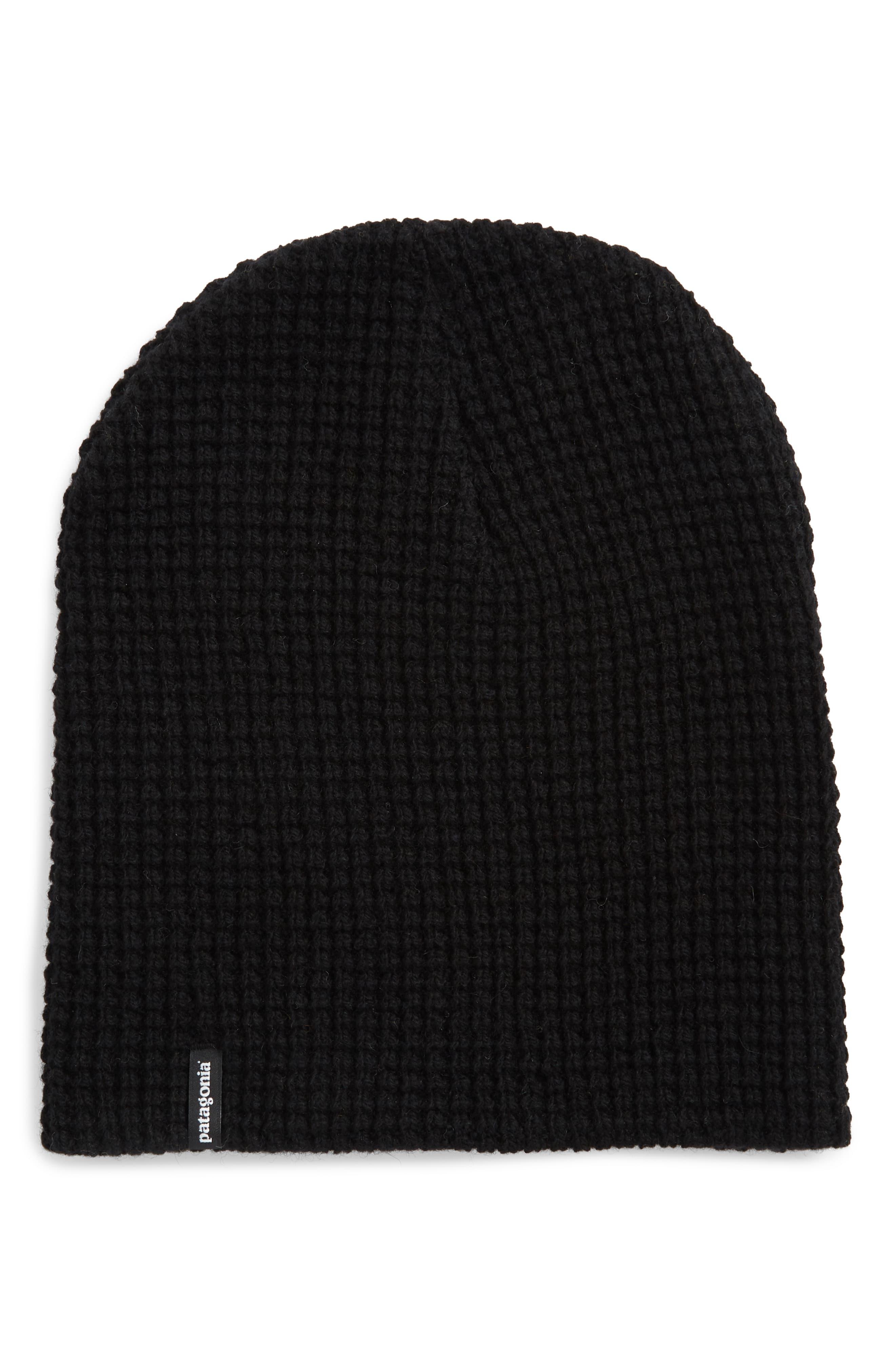black patagonia beanie