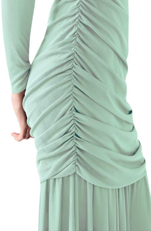 Steve Madden Brioni Long Sleeve Maxi Dress in Green | Lyst