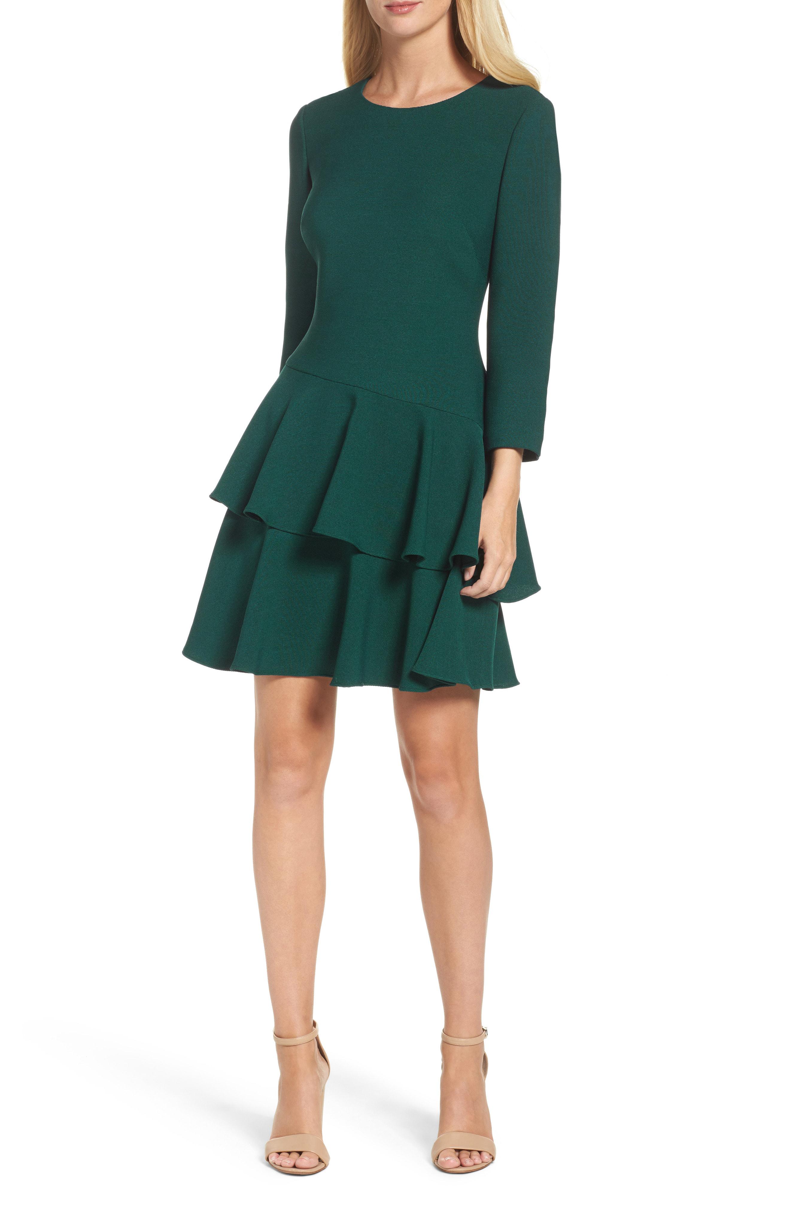 eliza j tiered ruffle dress