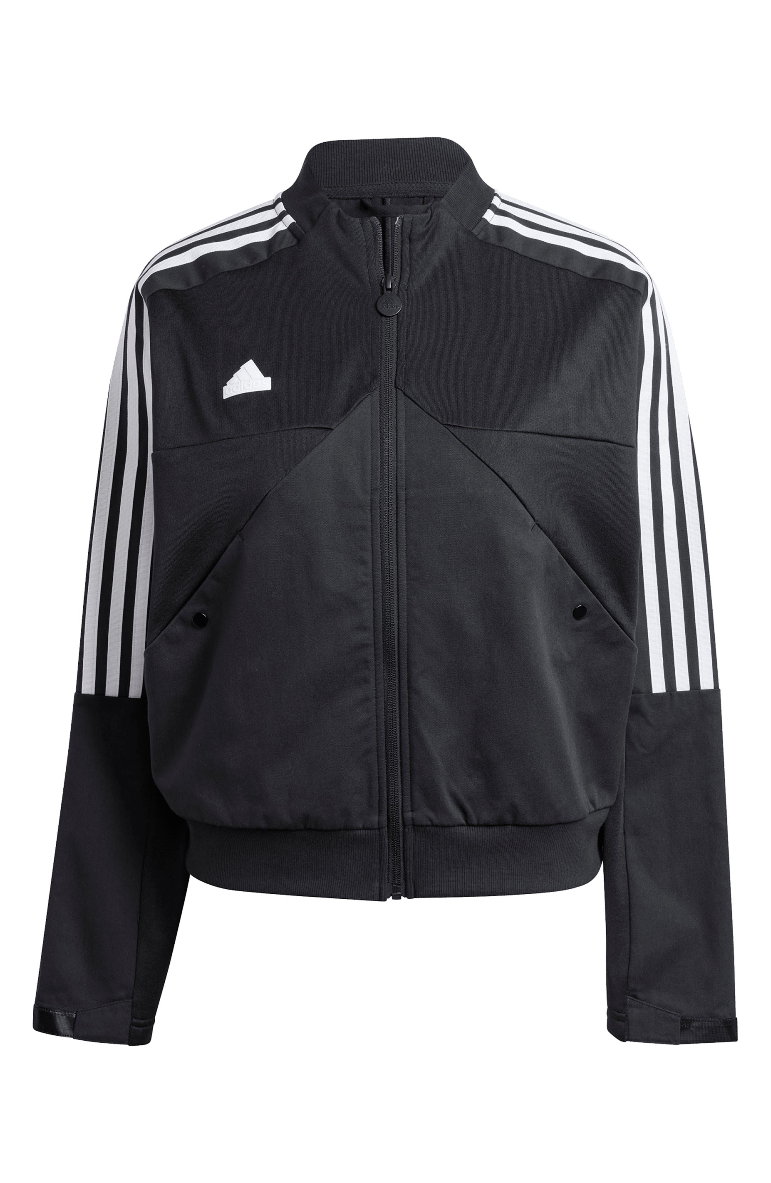 adidas originals black panelled track jacket