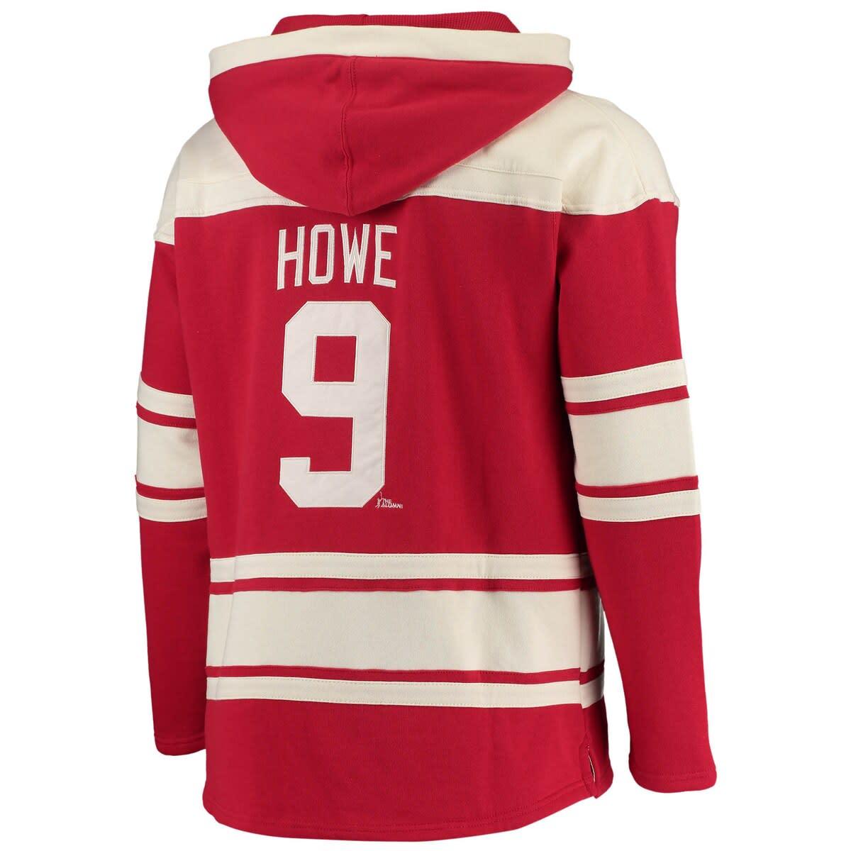 Men's Hartford Whalers Gordie Howe '47 Green Retired Player Name & Number  Lacer Pullover Hoodie