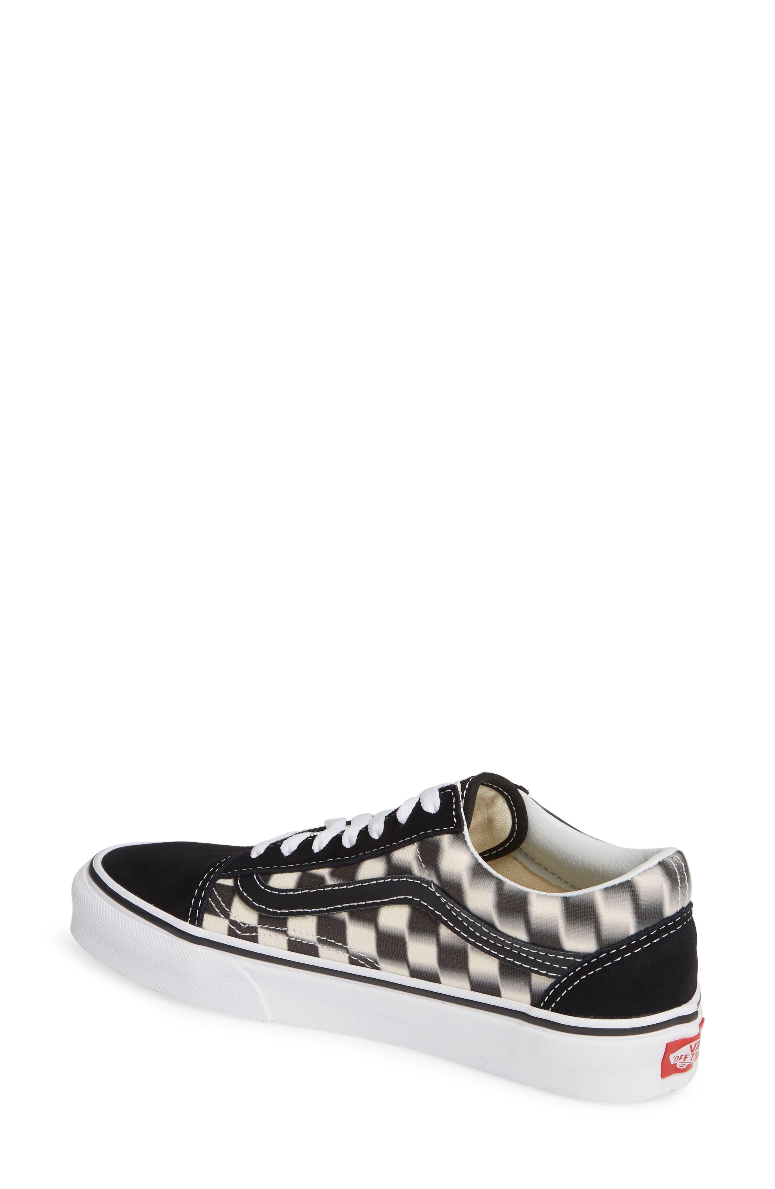 vans old skool blur checkerboard