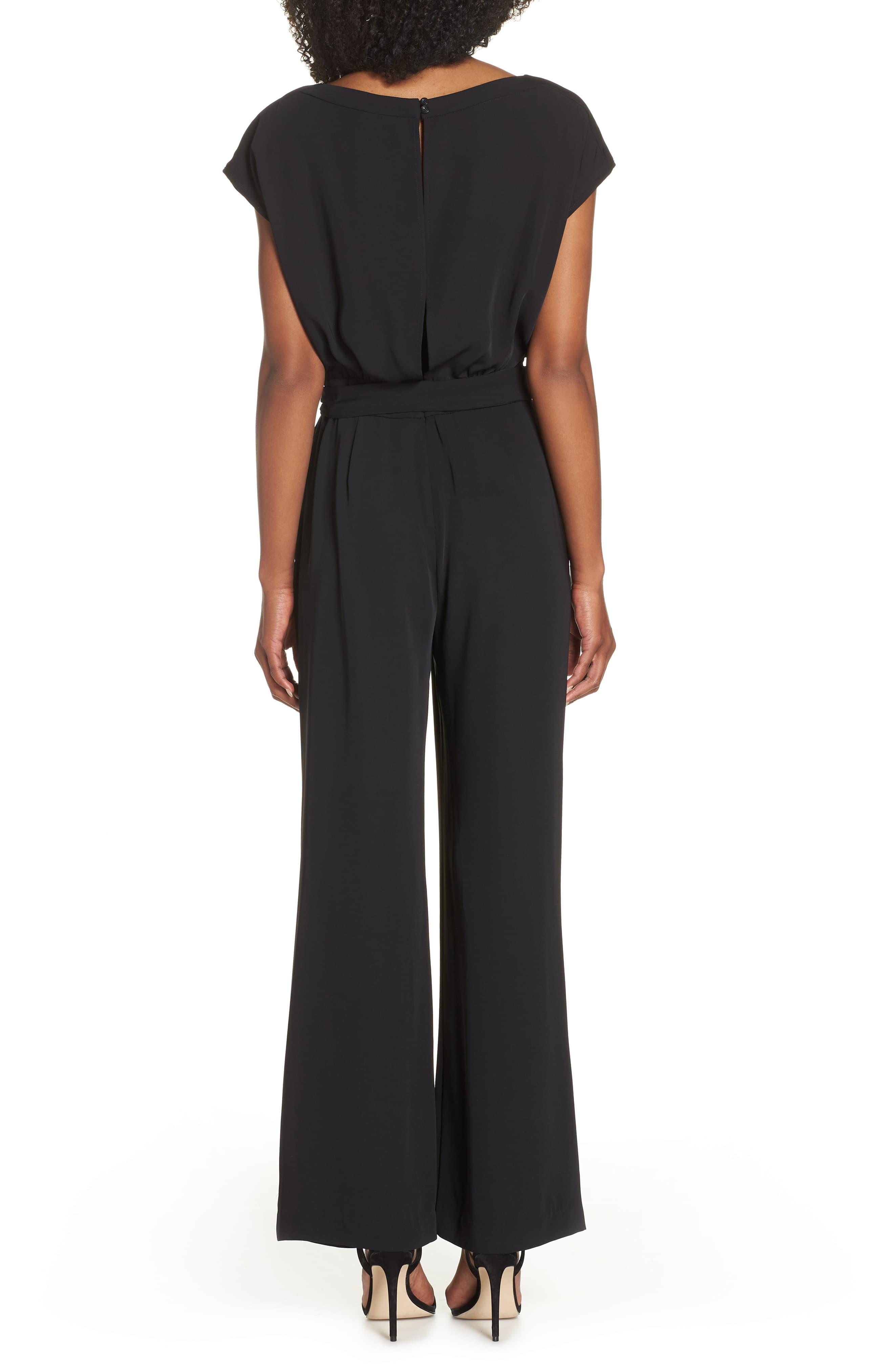 cap sleeve wide leg jumpsuit eliza j