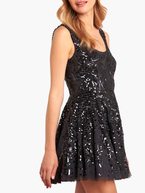 needle and thread black sequin dress Needle & Thread Black Midnight Lace Sequin Dress Womens Size 10