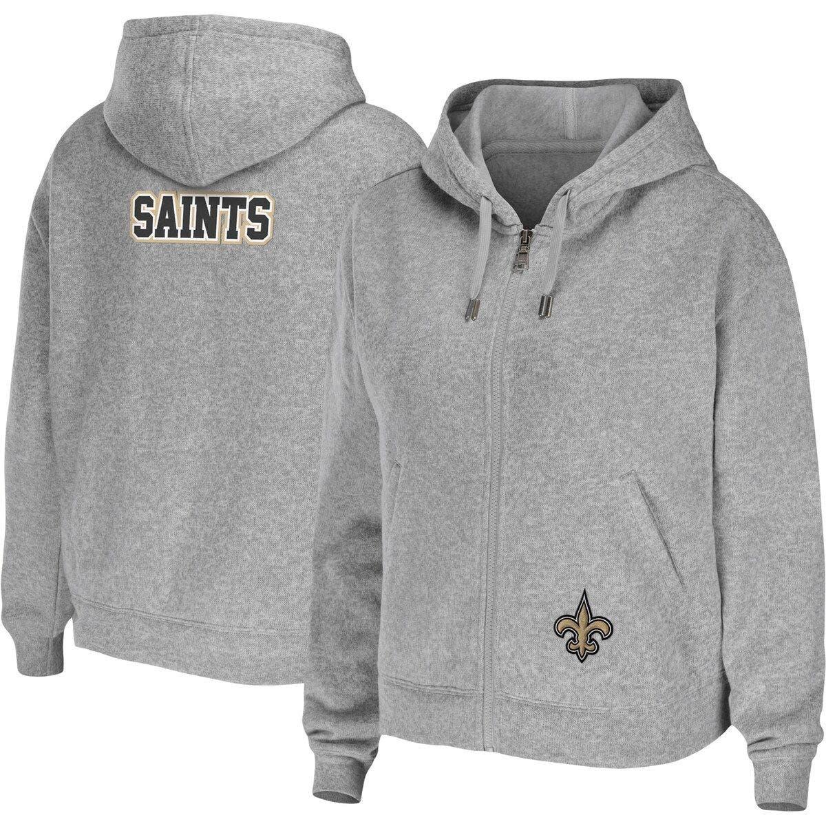 new orleans saints full zip hoodie