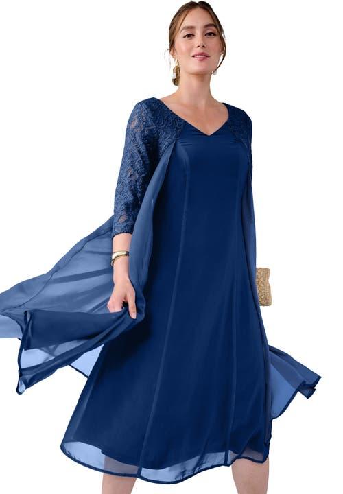 chinese dress ladies Amazon.com: Jessica London Women's Plus Size Stretch Lace Shift Dress main image 0