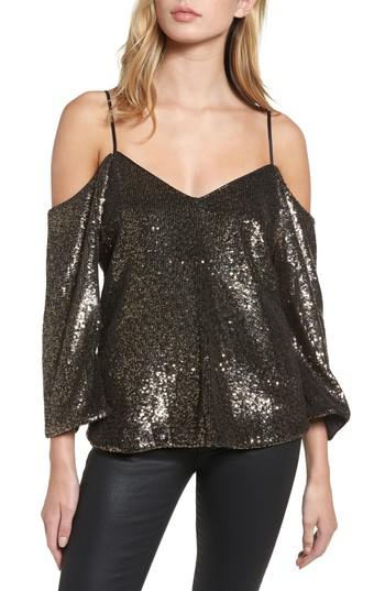 sequin bardot top