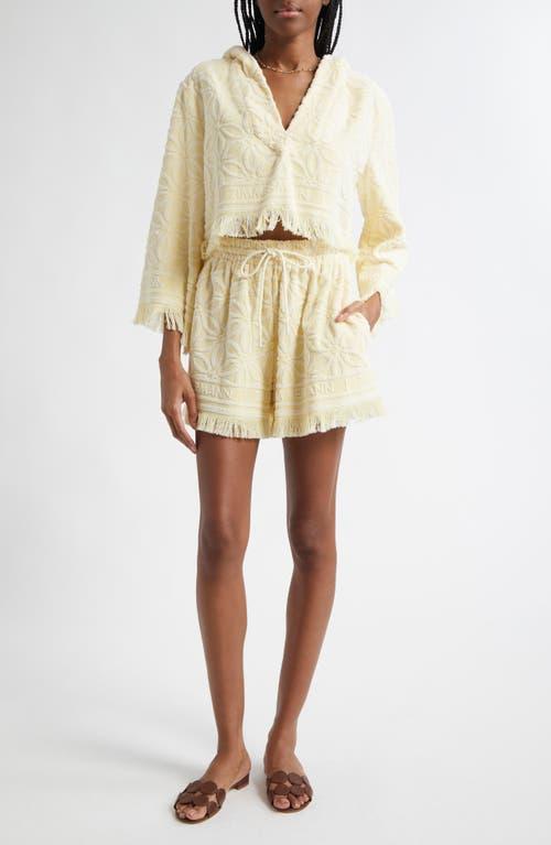 Zimmermann Coco Jacquard Terry Cloth Shorts in Natural | Lyst