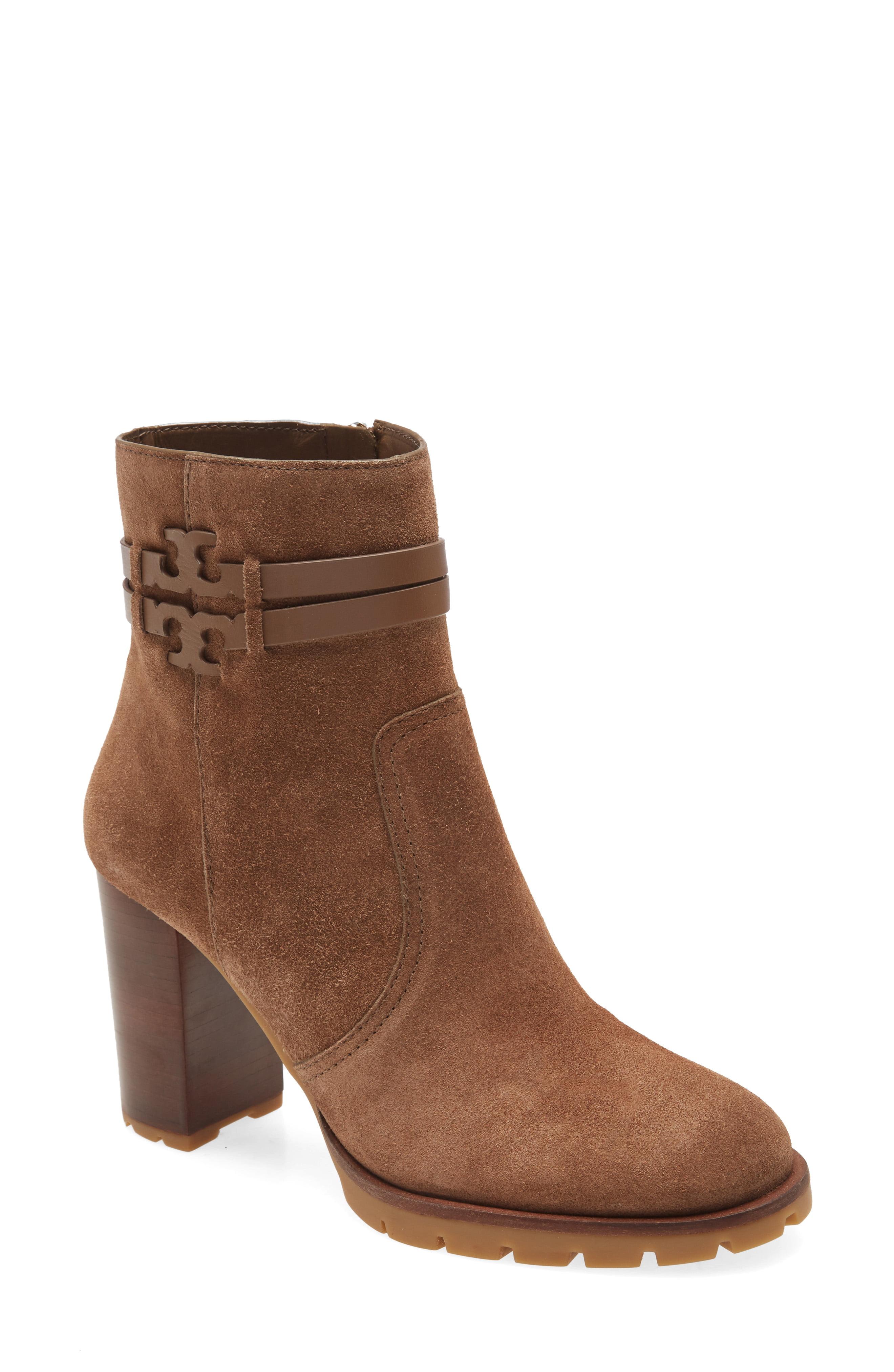 Tory Burch Leigh Lug Sole Bootie in Brown - Lyst