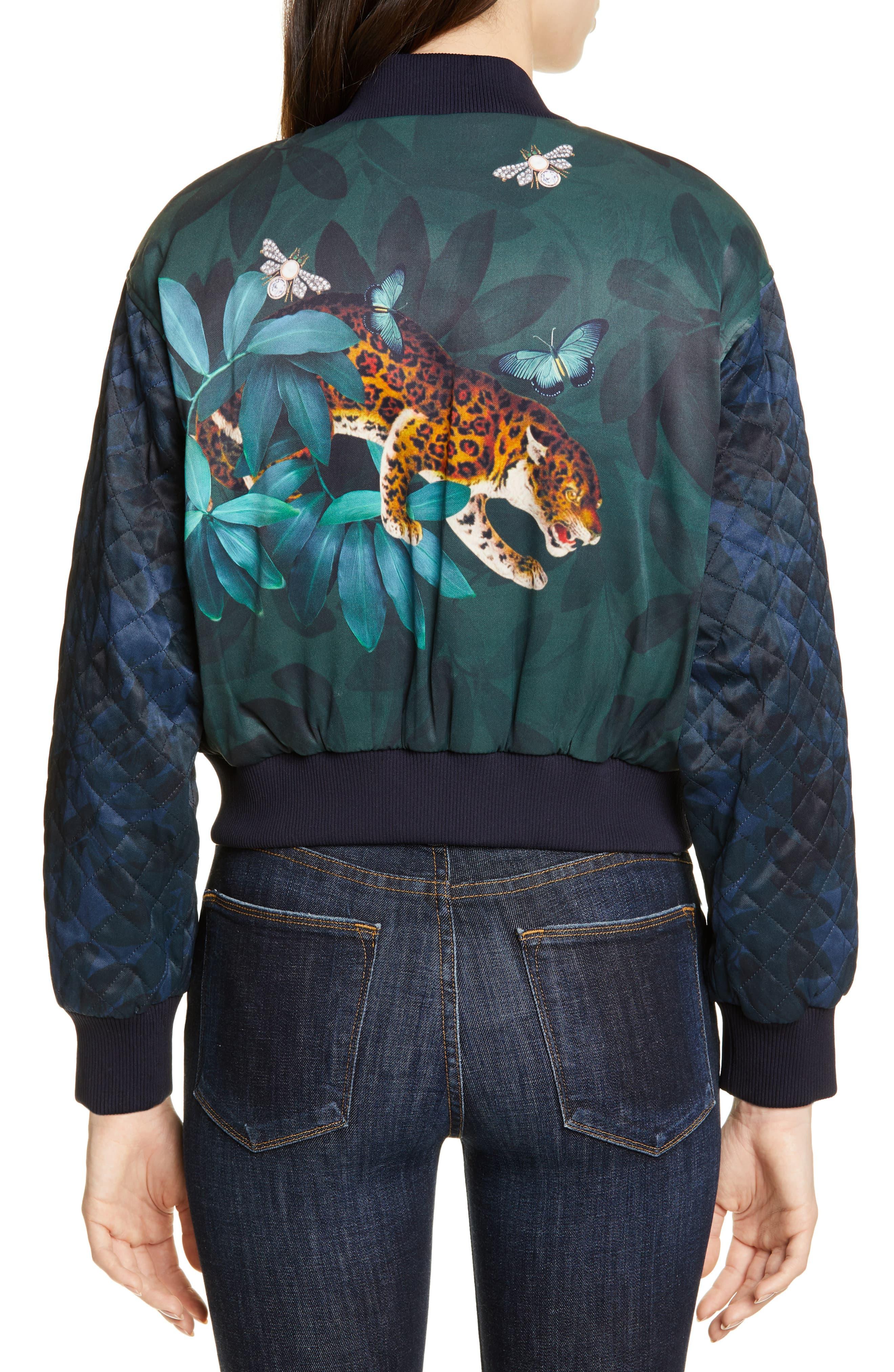 ted baker denim bomber jacket