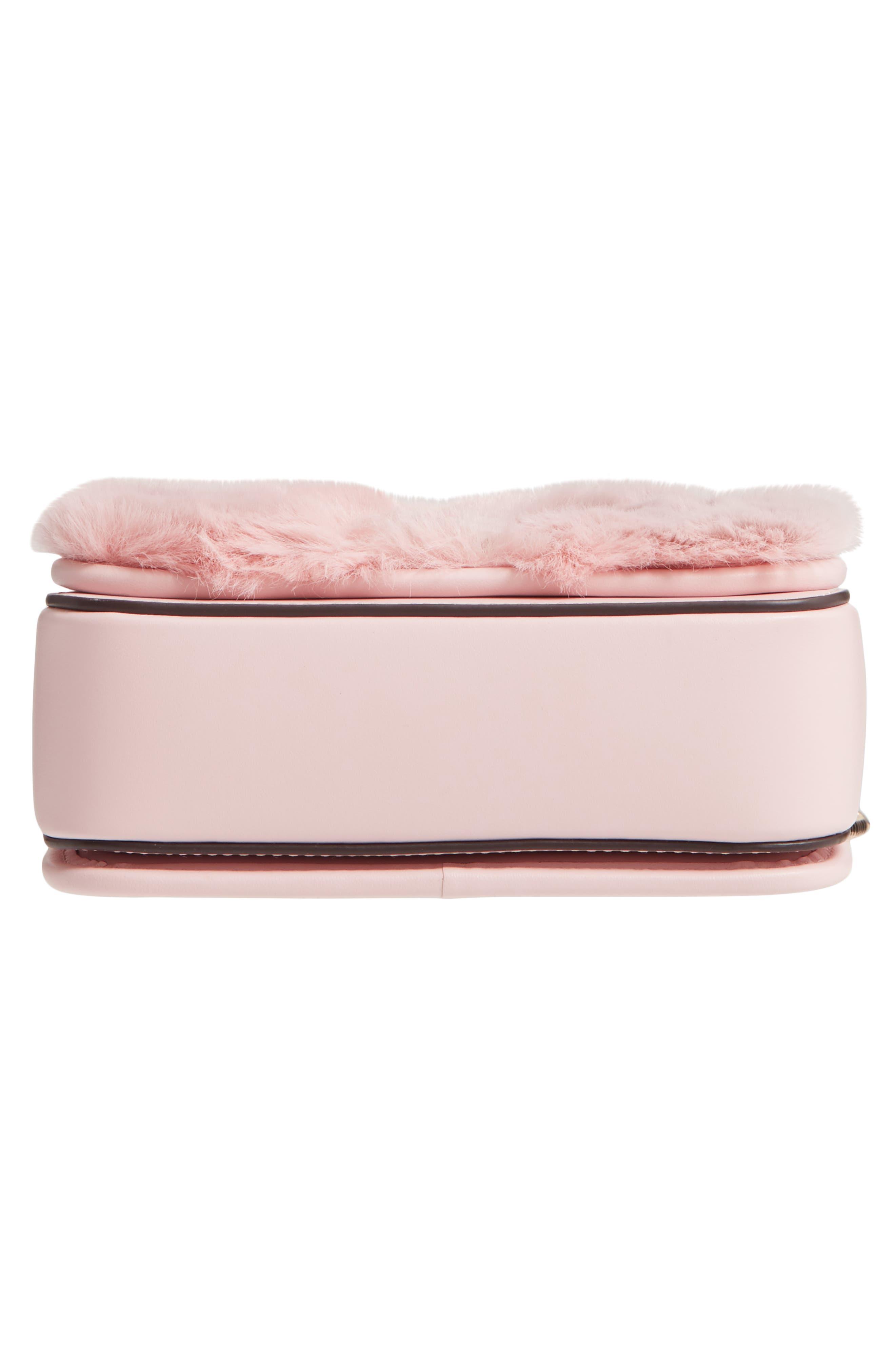 Faux fur mini bag Kate Spade Pink in Faux fur - 28264560