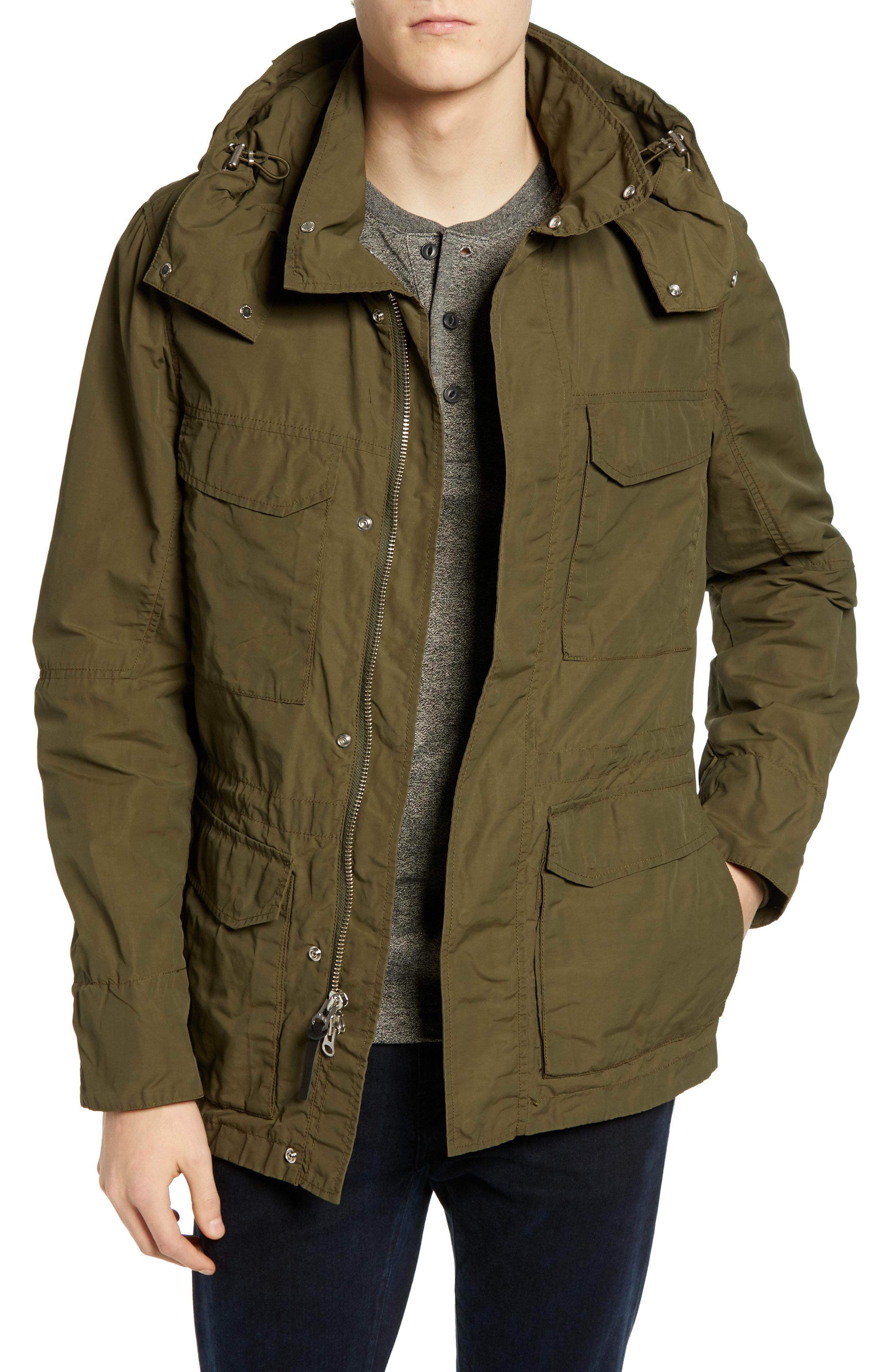 Woolrich Waterproof Gore Tex Field Jacket With Down Liner In Marine Green Green For Men Lyst