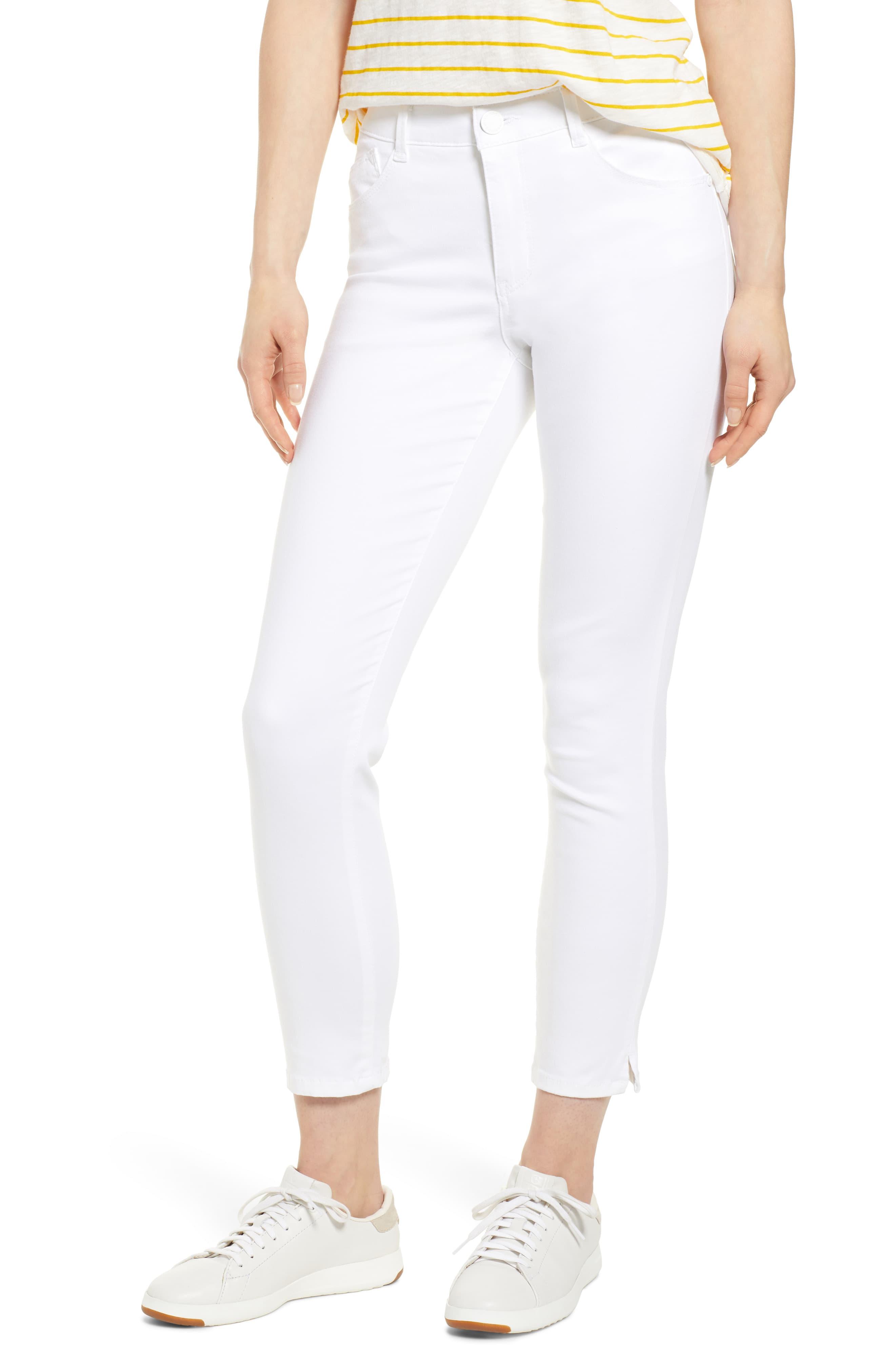 Wit & Wisdom Ab-solution High Waist Ankle Skinny Pants in White - Lyst