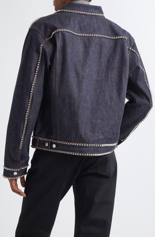 TAKAHIROMIYASHITA TheSoloist. Stud Embellished Denim Tracker