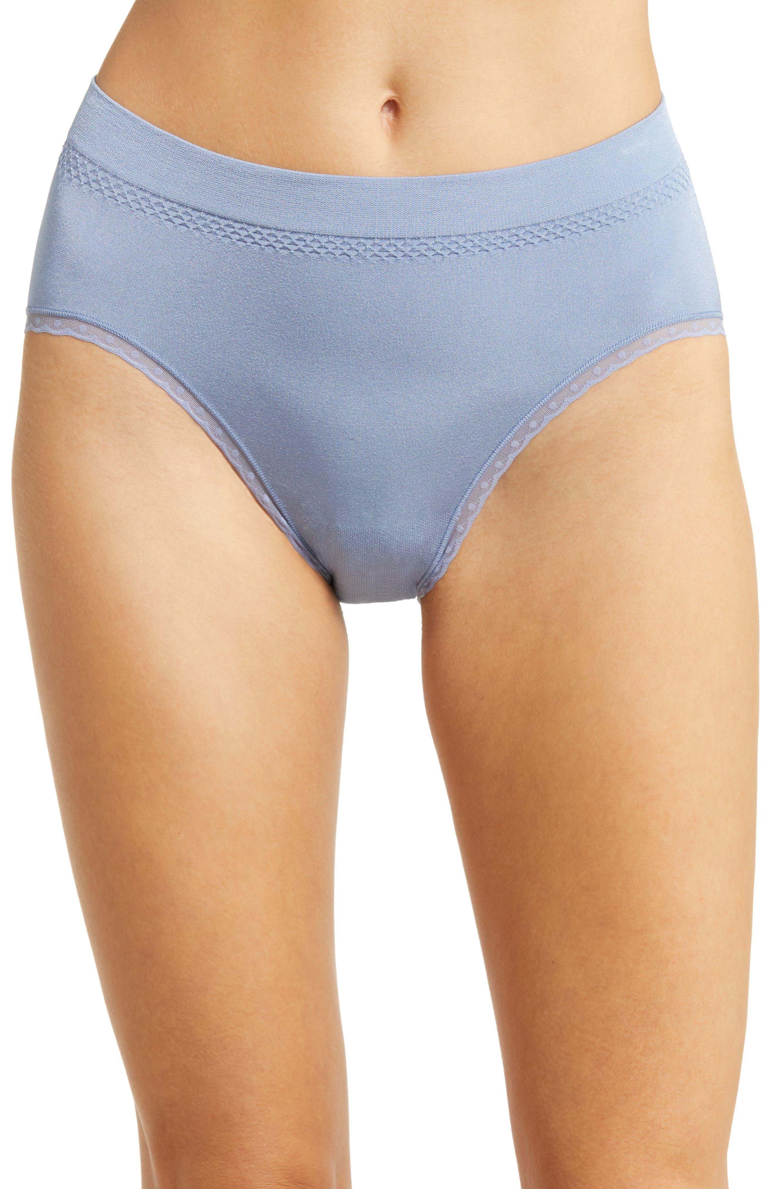 Wacoal Bsmooth High Cut Panties in Blue Lyst
