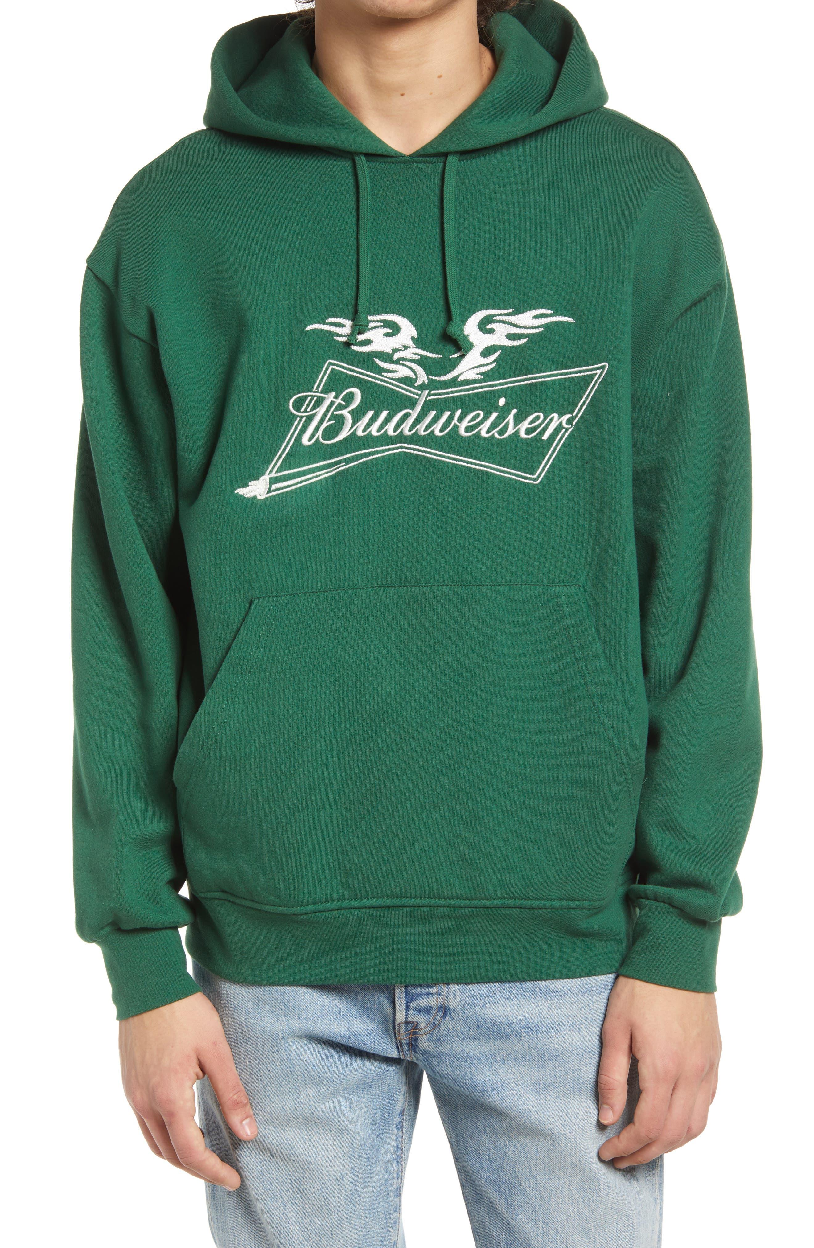 PacSun X Budweiser Chopper Embroidered Pullover Hoodie in Green for Men |  Lyst
