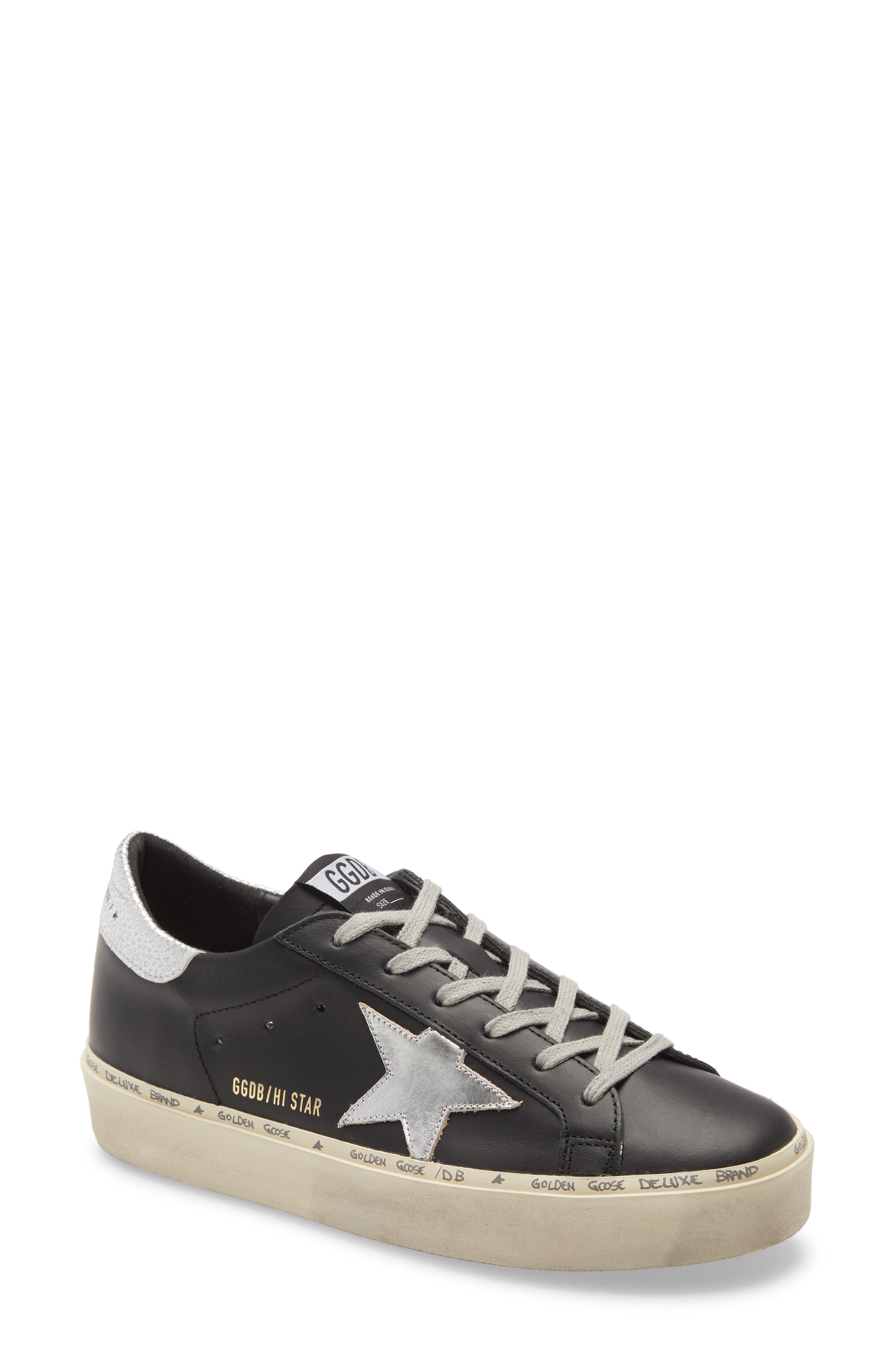 Golden Goose Deluxe Brand Hi Star Platform Sneaker in Black Leather ...