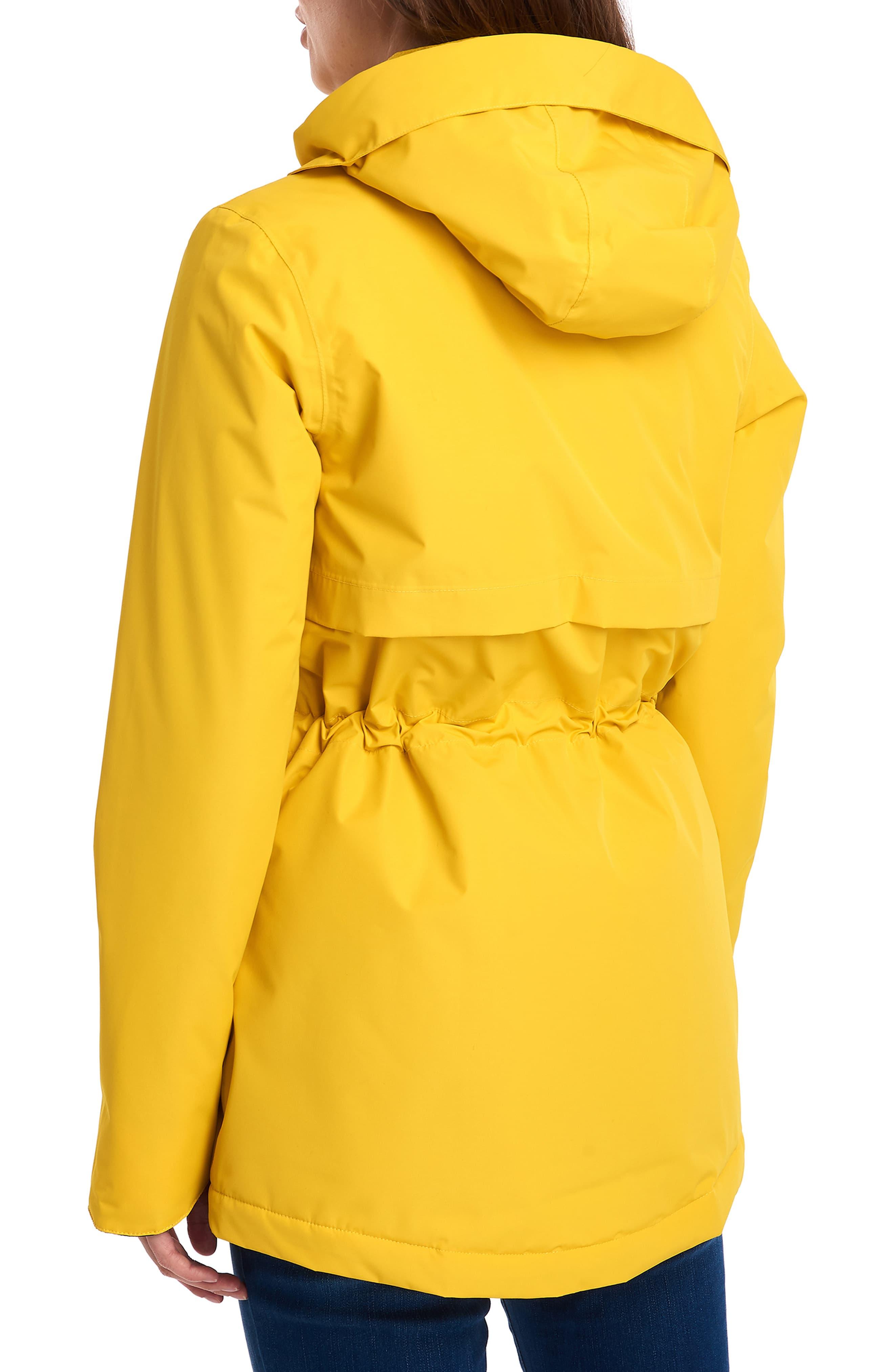 barbour yellow coat