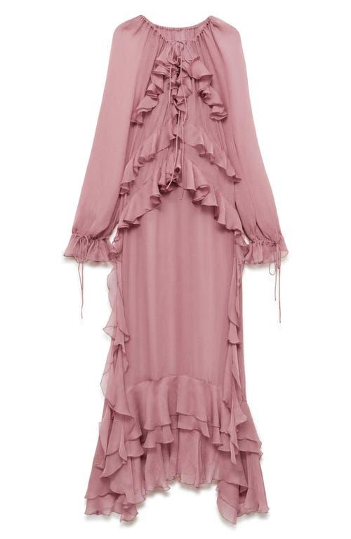 ladies off the shoulder denim dress Ruffled Daydream Empire Violet - Lavender Floral Color:Camp Blue Medium 46/43 Large