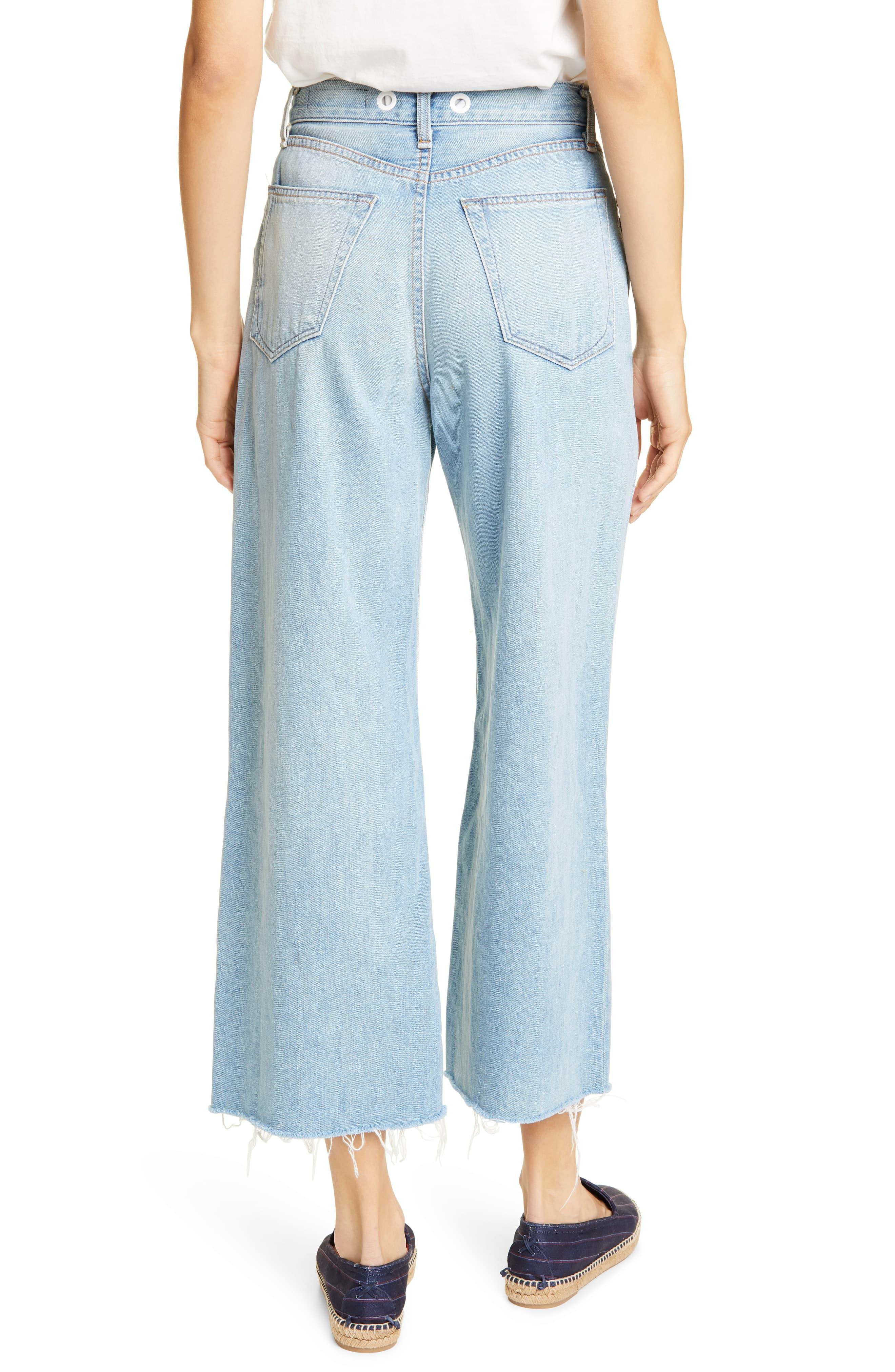 ankle wide leg jeans